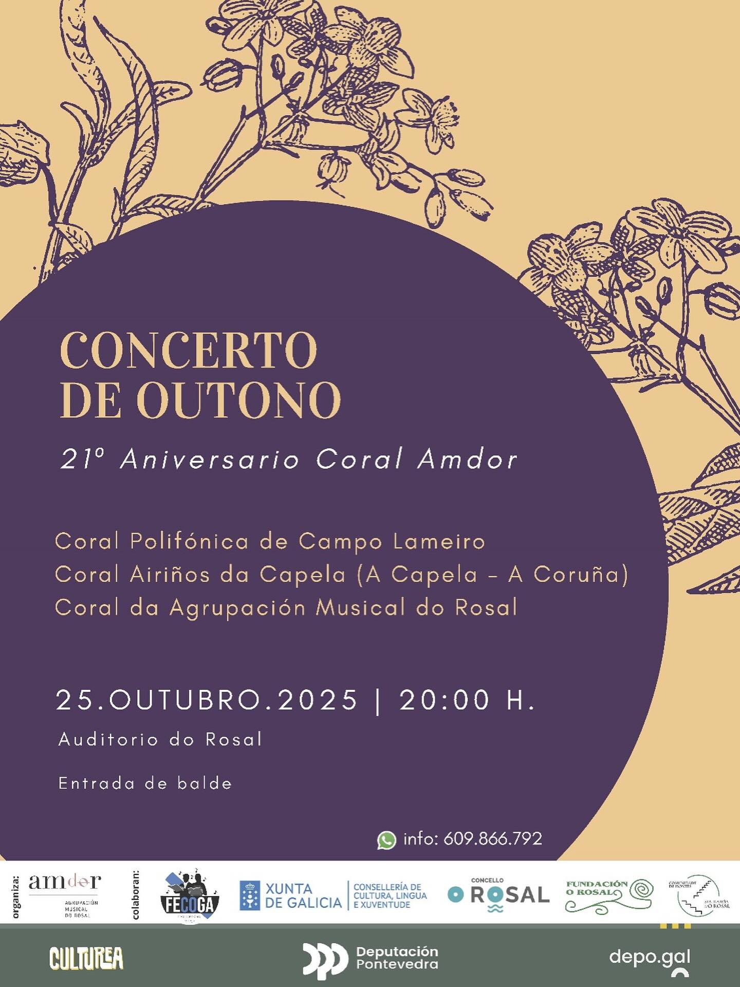 Concerto Outono Coral AMDOR