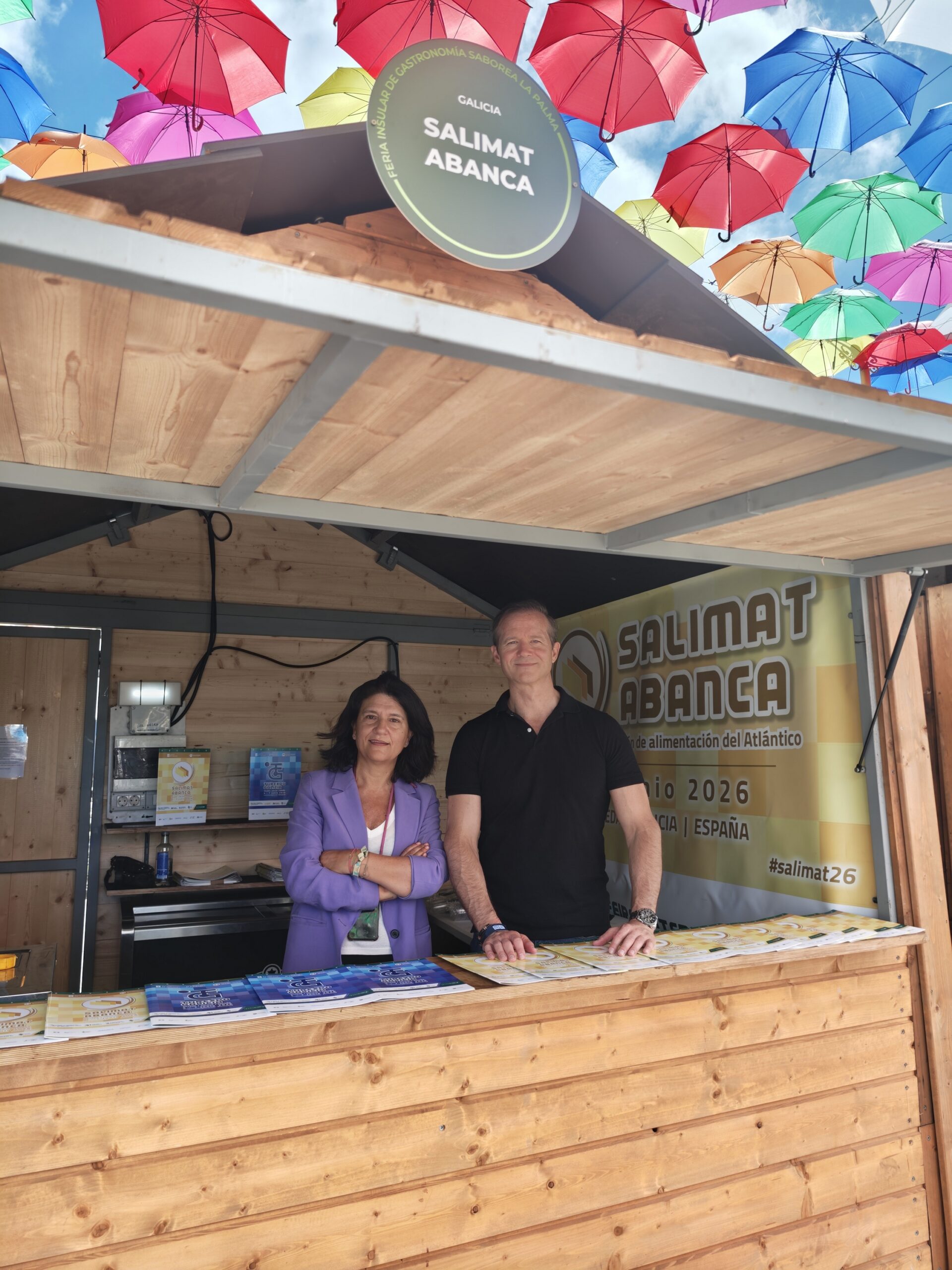 Stand de Salimat Abanca en Saborea La Palma