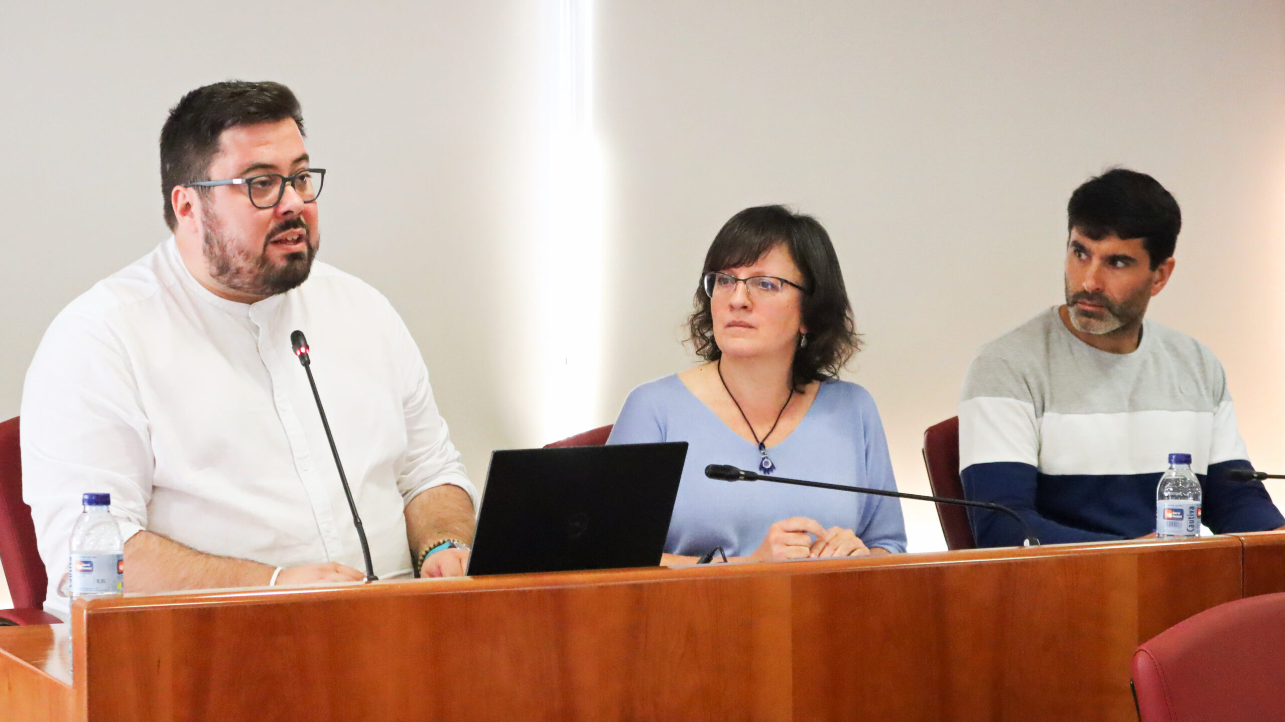 Xabier P. Igrexas, Ana Martínez e Filipe Abalde, grupo BNG Vigo no Pleno