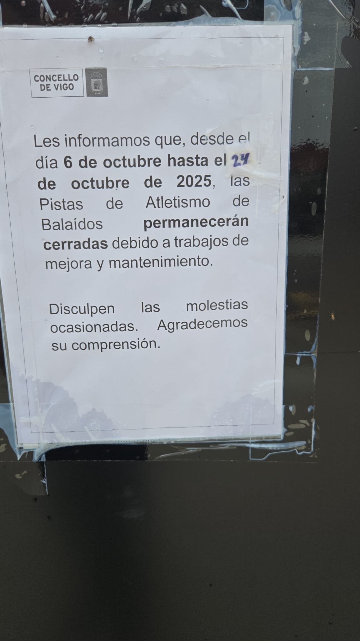 cartel pistas atletismo