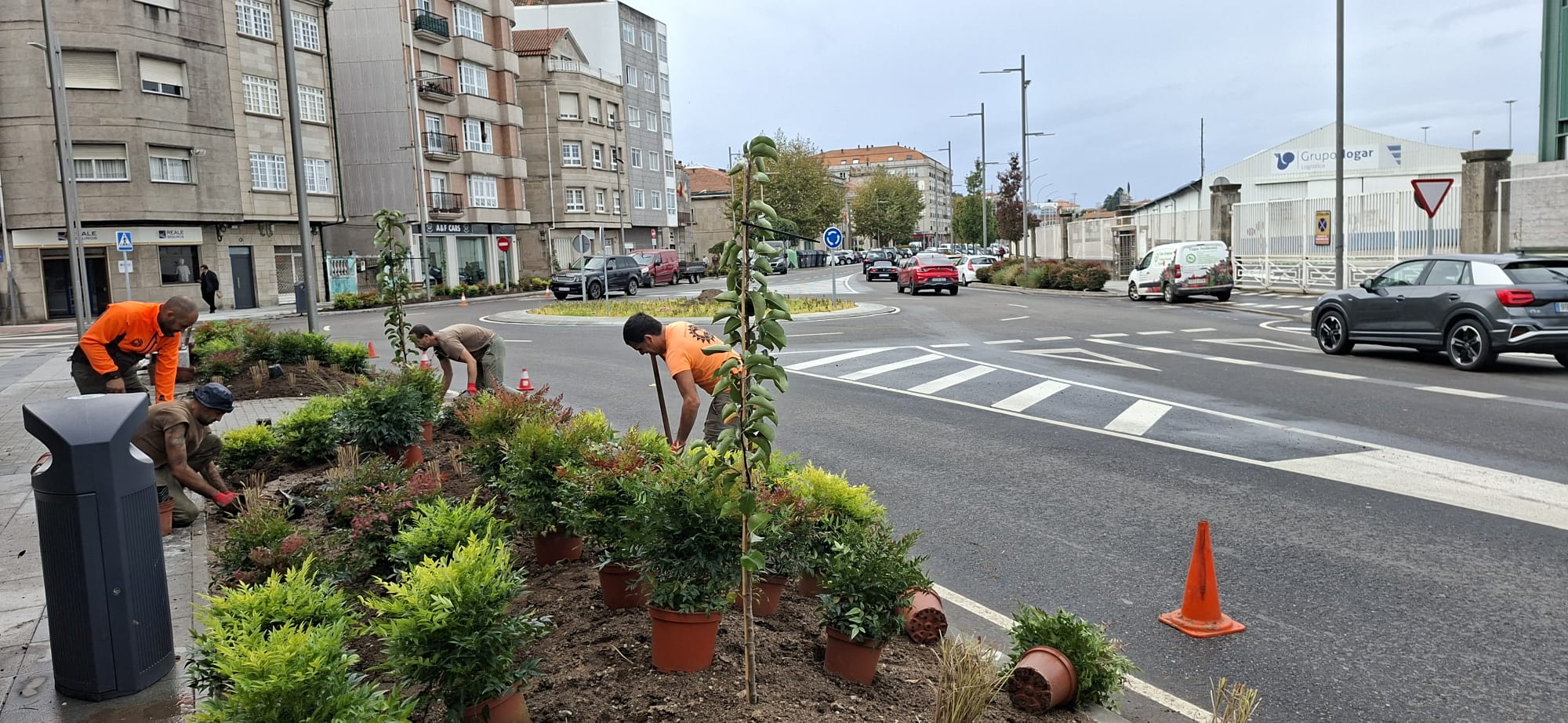 04112025 Plantacion novas plantas parterres Avenida de Ourense (7)
