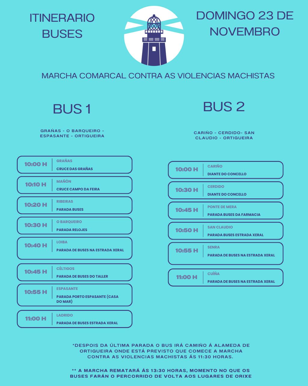 CARTEL 2 Cariño – Fin de semana de actividades en el Concello de Cariño en torno a la lucha contra las violencias machistas
