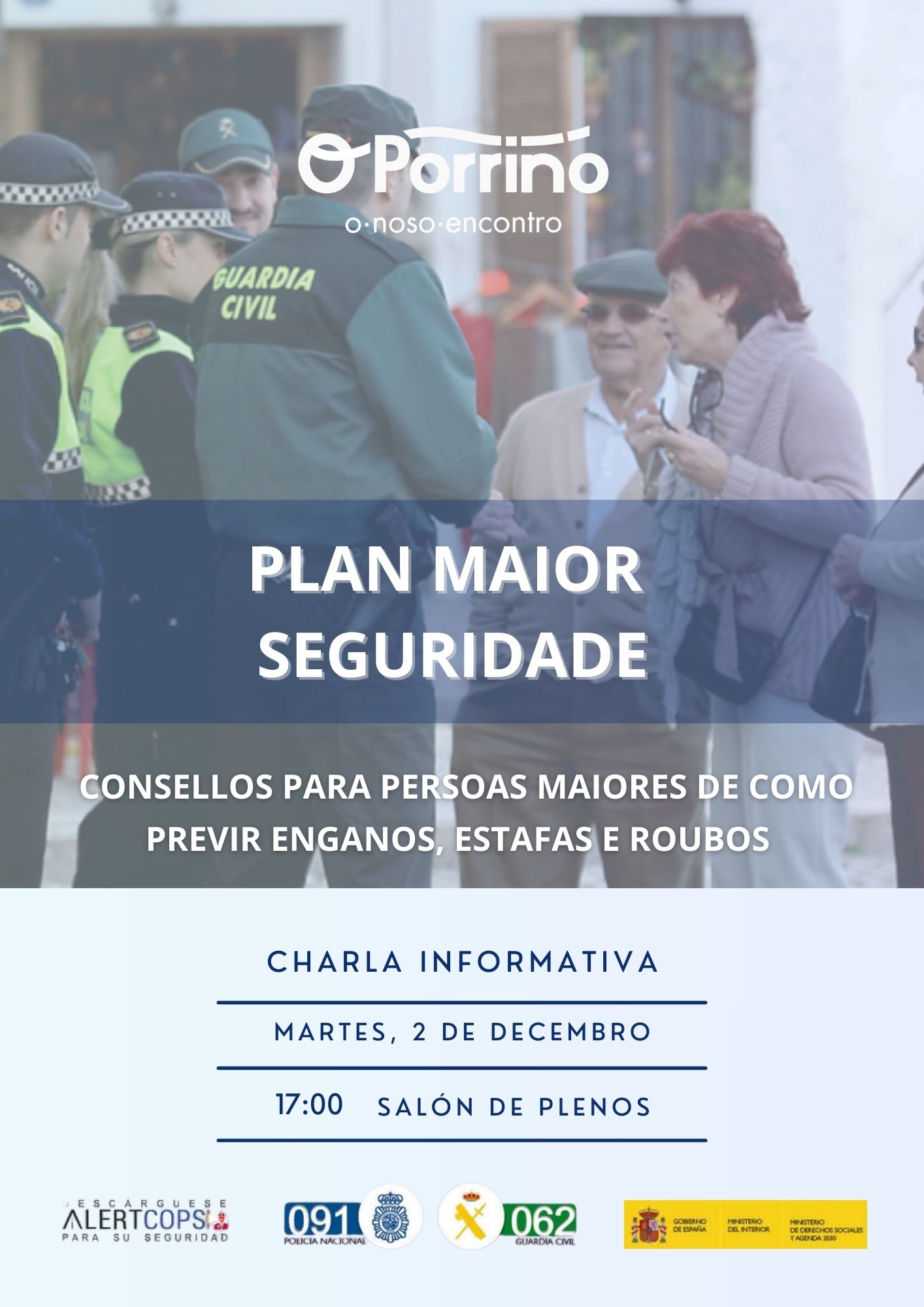 CHARLA PLAN MAIORES SEGURIDADE