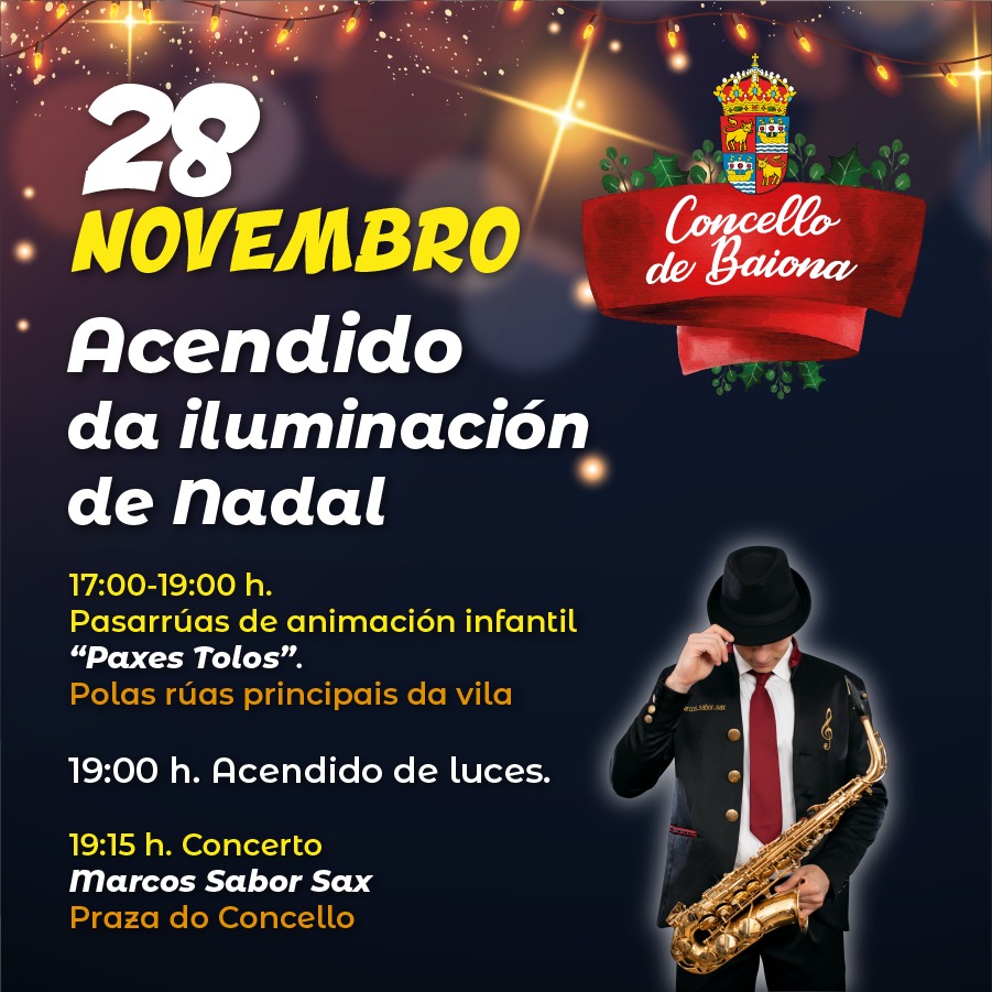 Cartel Programación encendido luces 2025