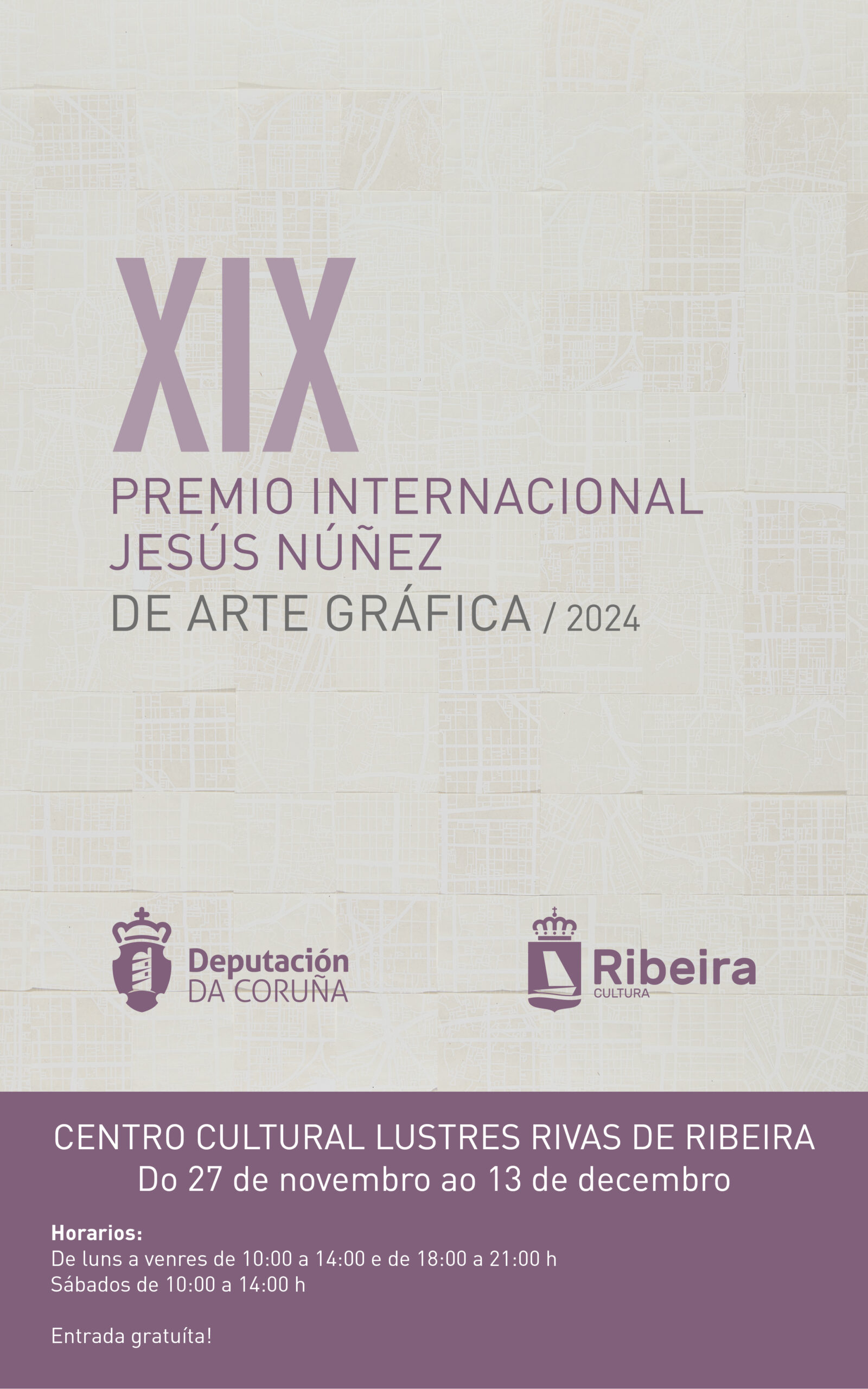 Cartel do XIX Premio Internacional de Arte Gráfica Jesús Núñez 2025