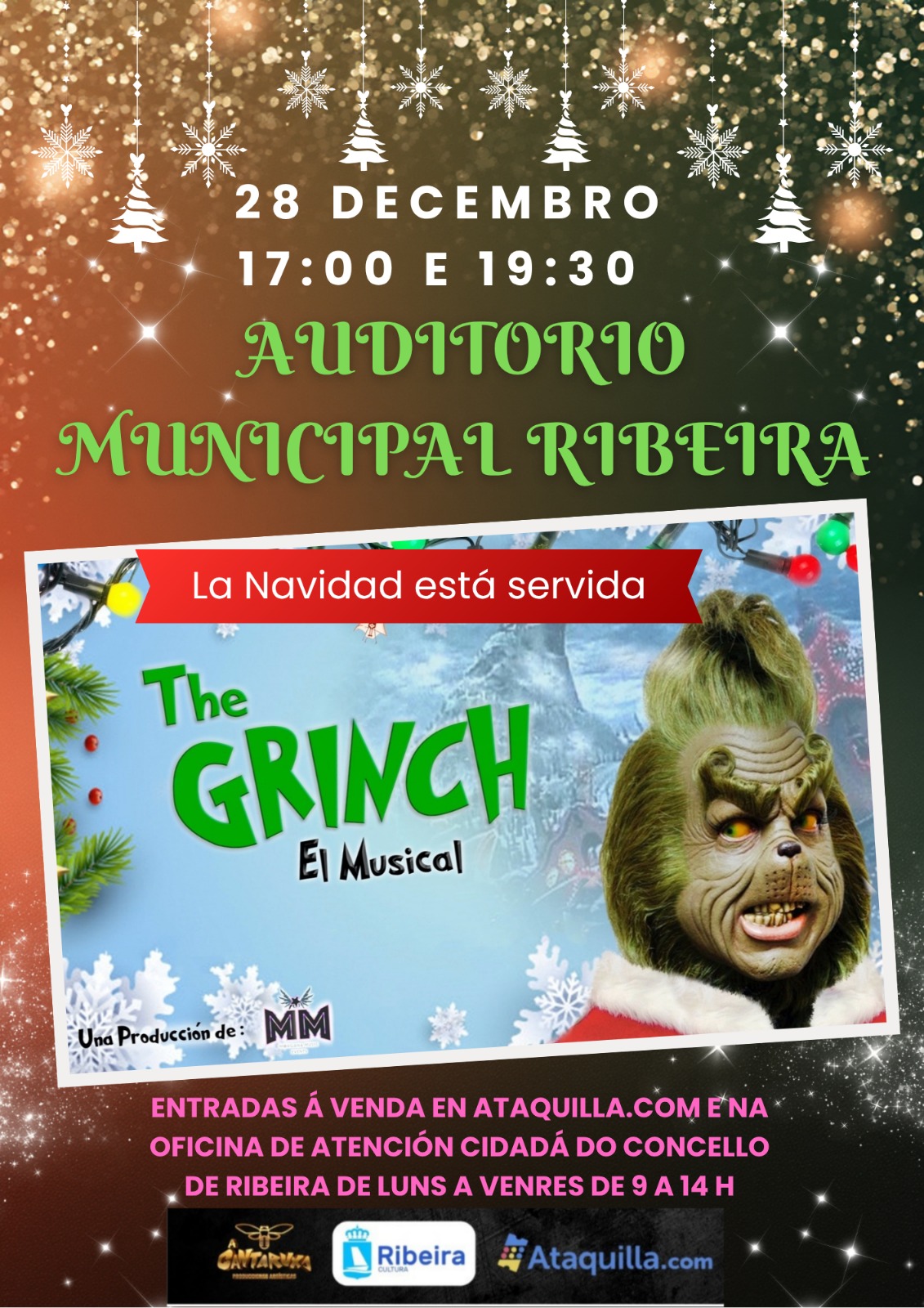 Cartel do espectáculo The Grich. El Musical. Nadal 2025