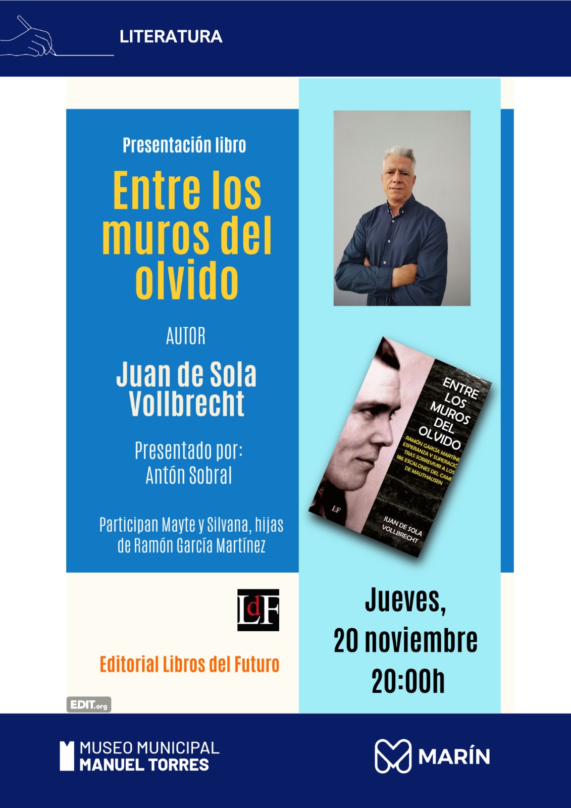 Cartel presentacion libro Juan de Sola