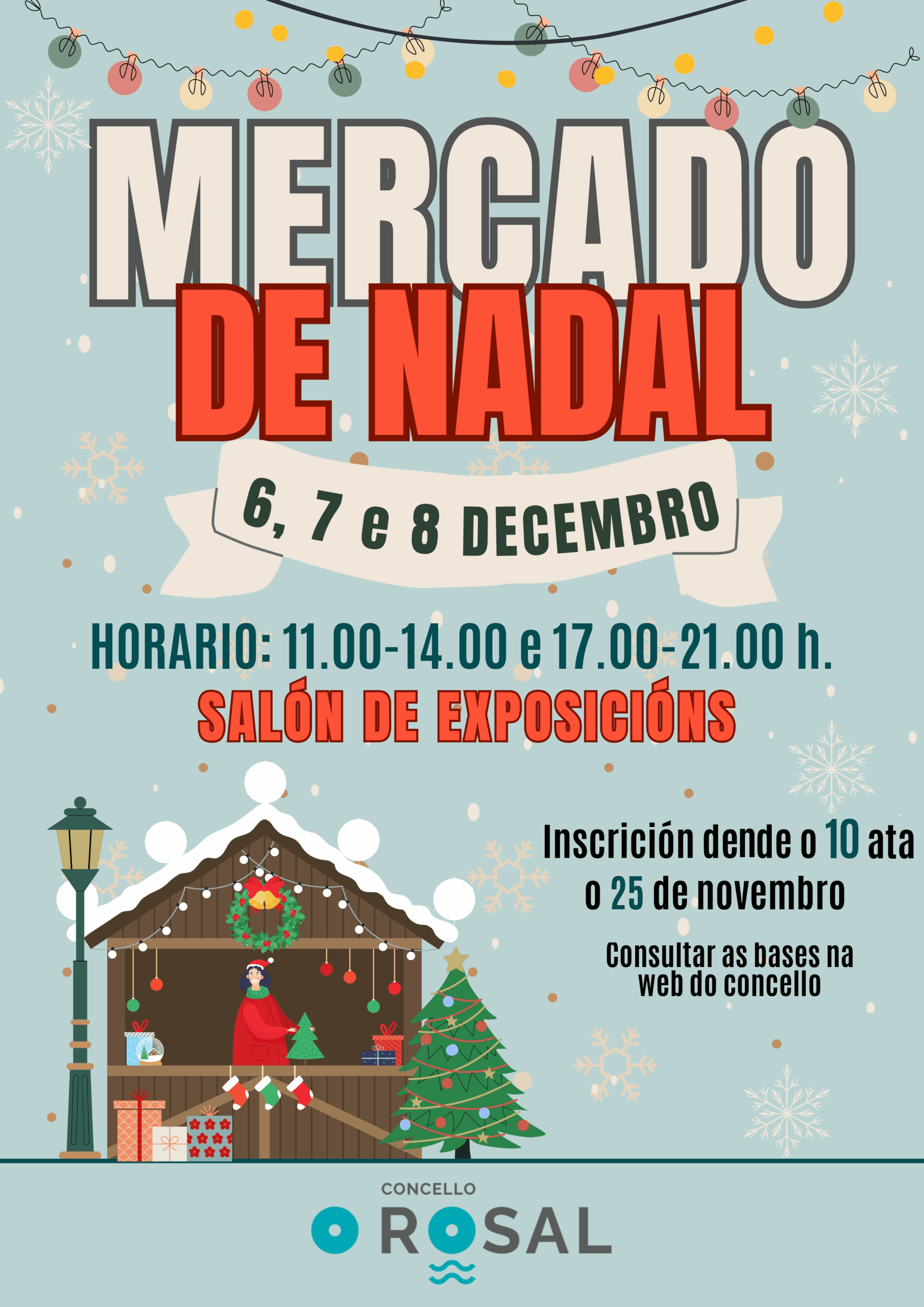O Mercado de Nadal acende as suìas luces
