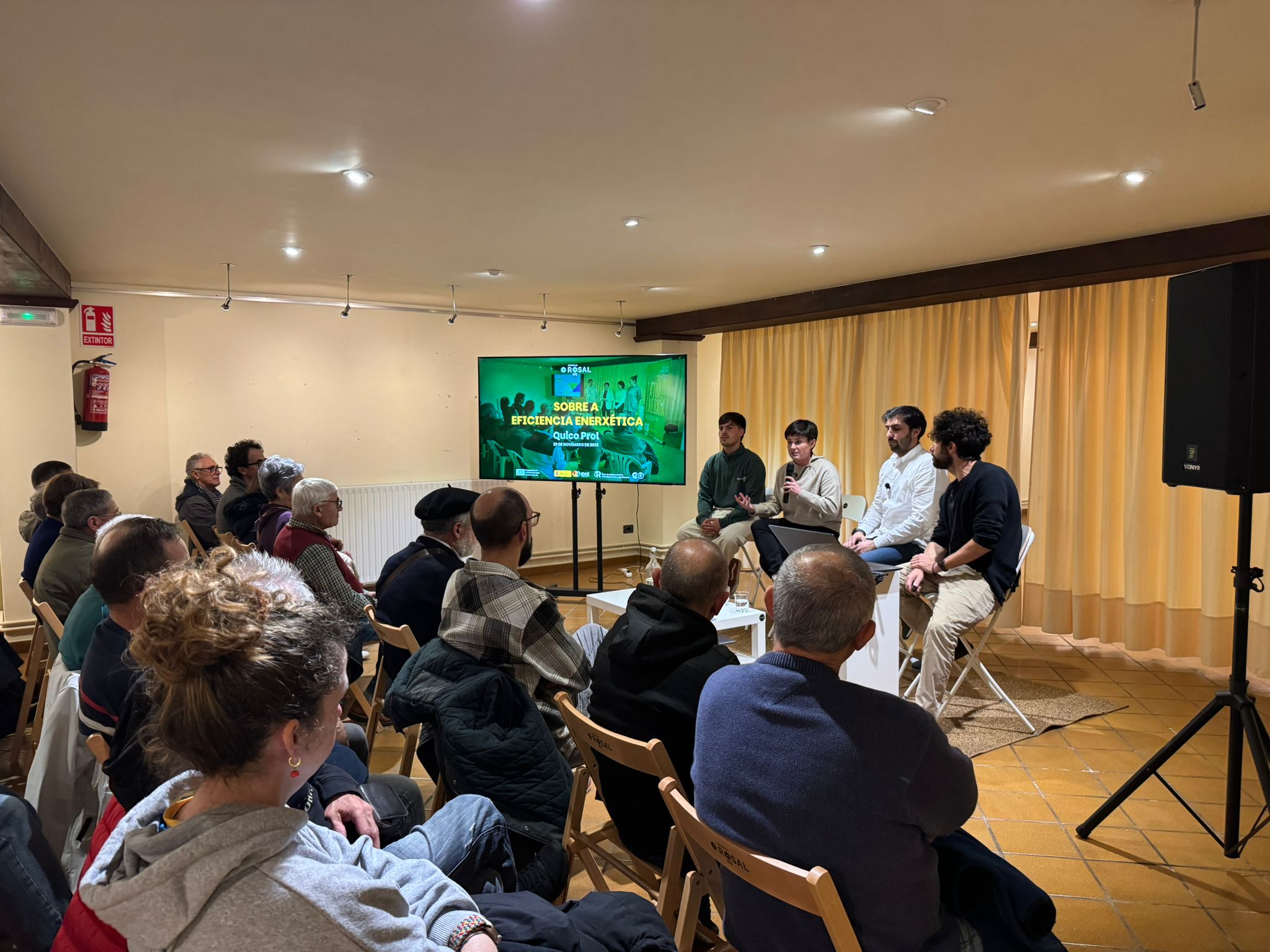 O Rosal Enerxiģa bota a andar cun eģxito rotundo e maģis de 100 persoas asistentes