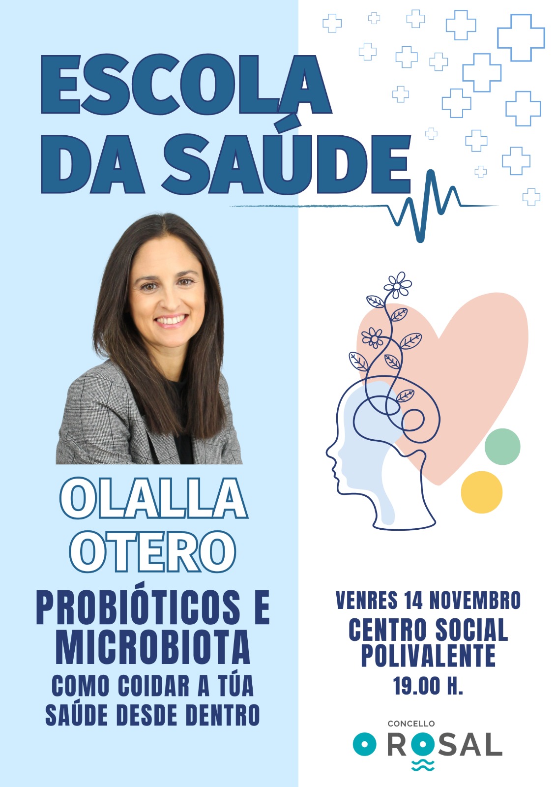 O impacto dos probioěticos no benestar, a anaělise na Escola da Sauěde do Rosal con Olalla Otero