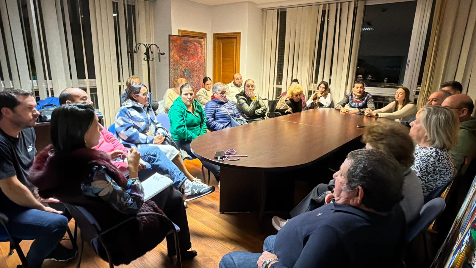 Reunión comisión festas. Novembro 2025