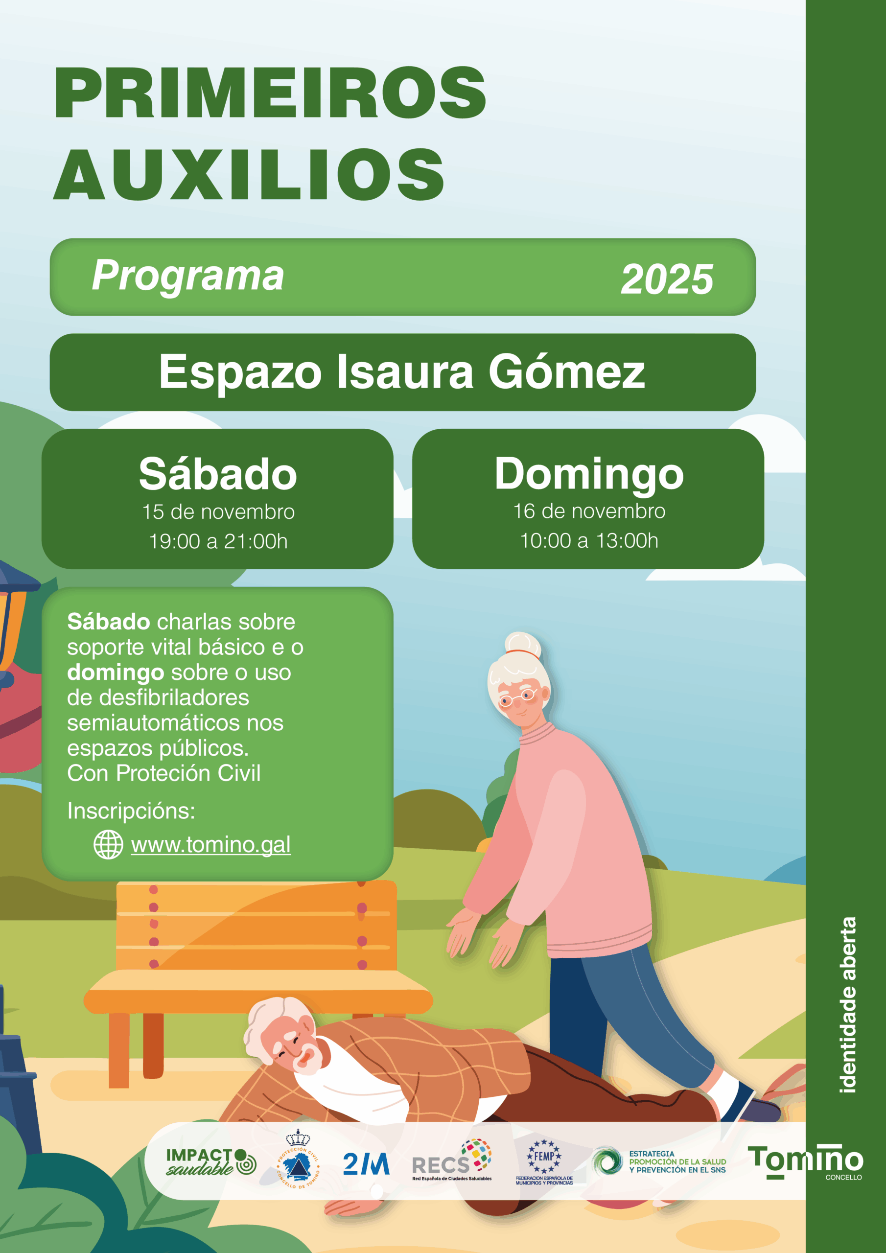 Tomiño aprende primeiros auxilios coa súa axenda Impacto Saudable