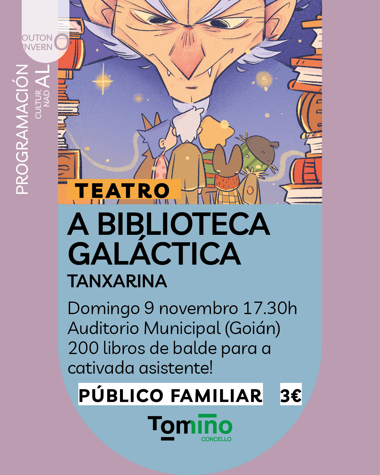 Tomiño énchese de libros, teatro e aventura esta fin de semana – teatro 9 novembro