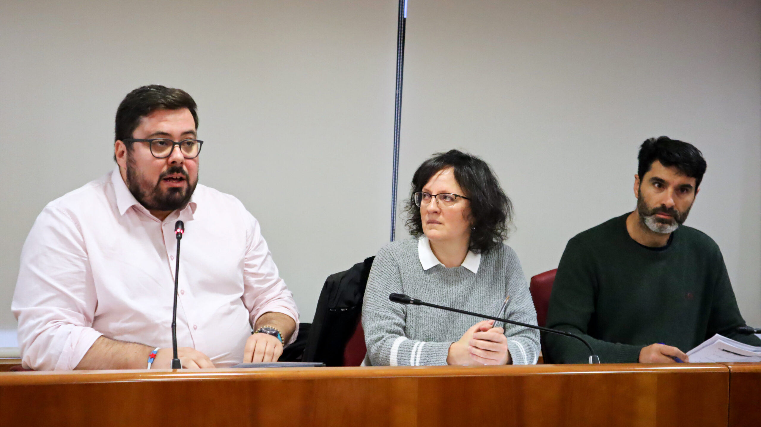 Xabier P. Igrexas, Ana Martínez e Filipe Abalde no Pleno de Vigo (1)