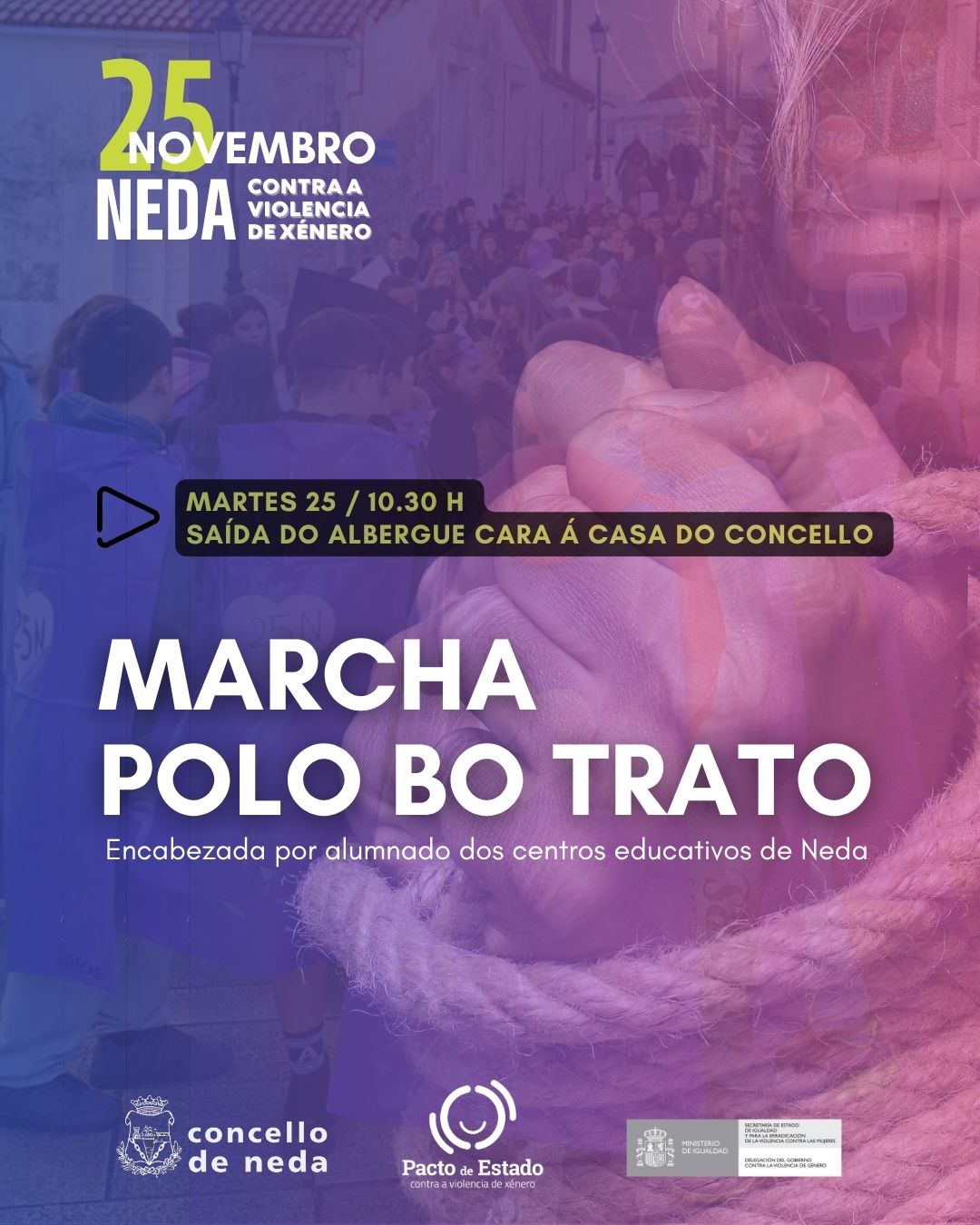 cartel Marcha polo bo trato