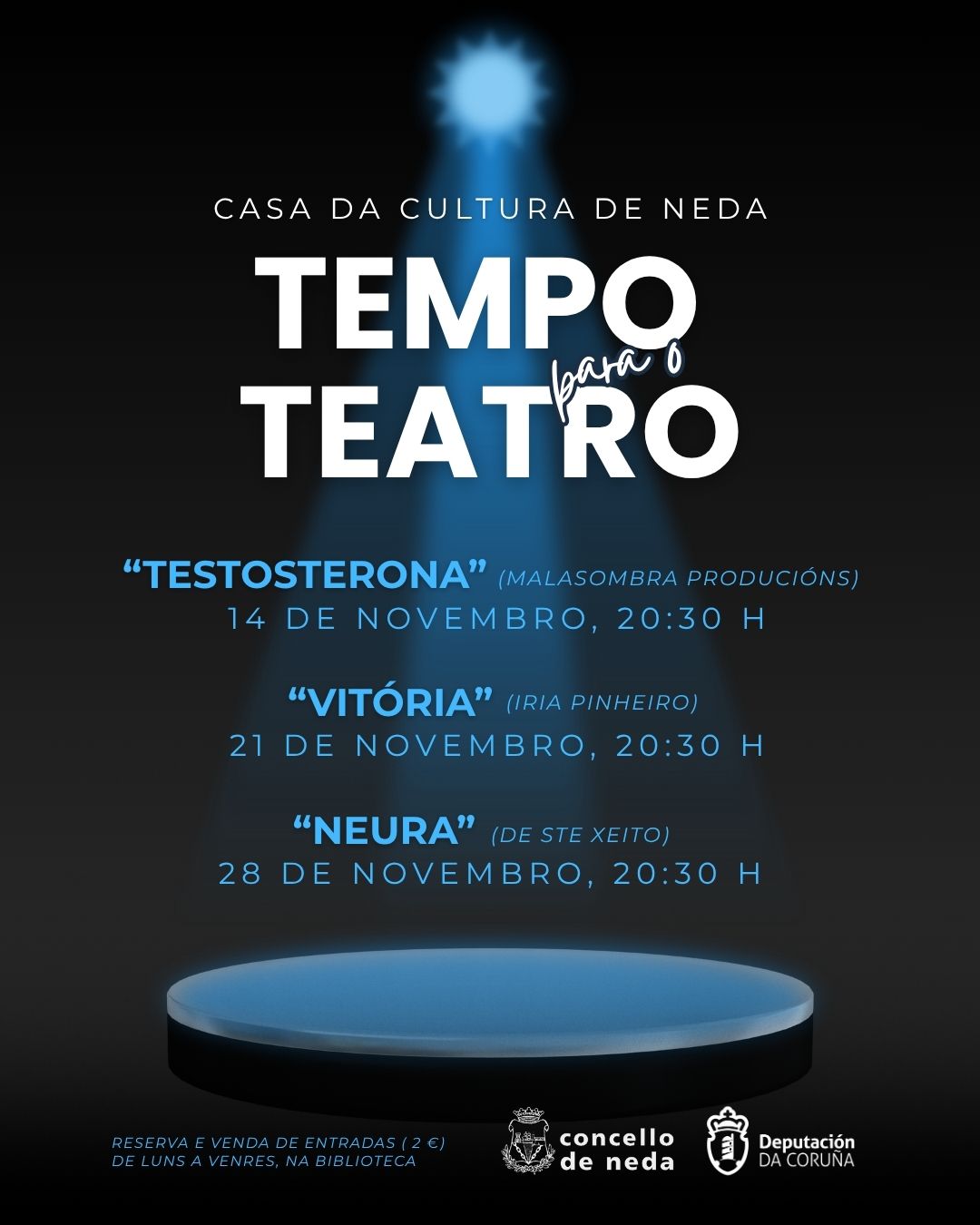 cartel TEMPO PARA O TEATRO 2025