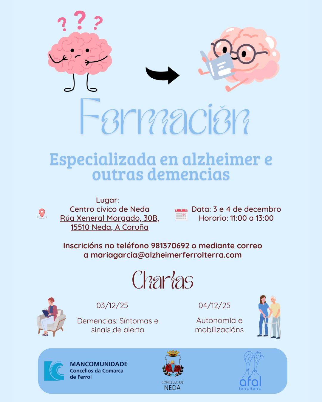 cartel cursiño alzhéimer