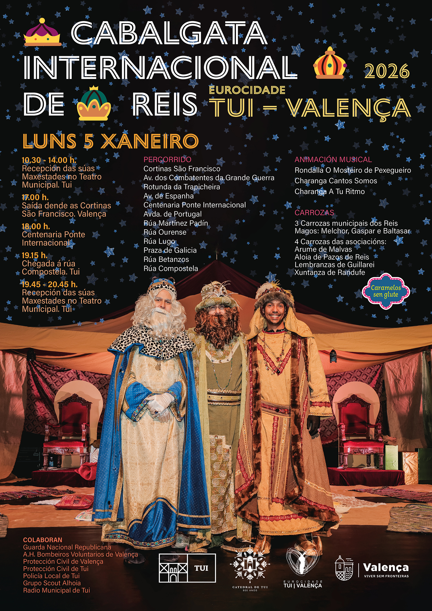 19122025 Cabalgata Internacional de Reis Valença-Tui – Cartel