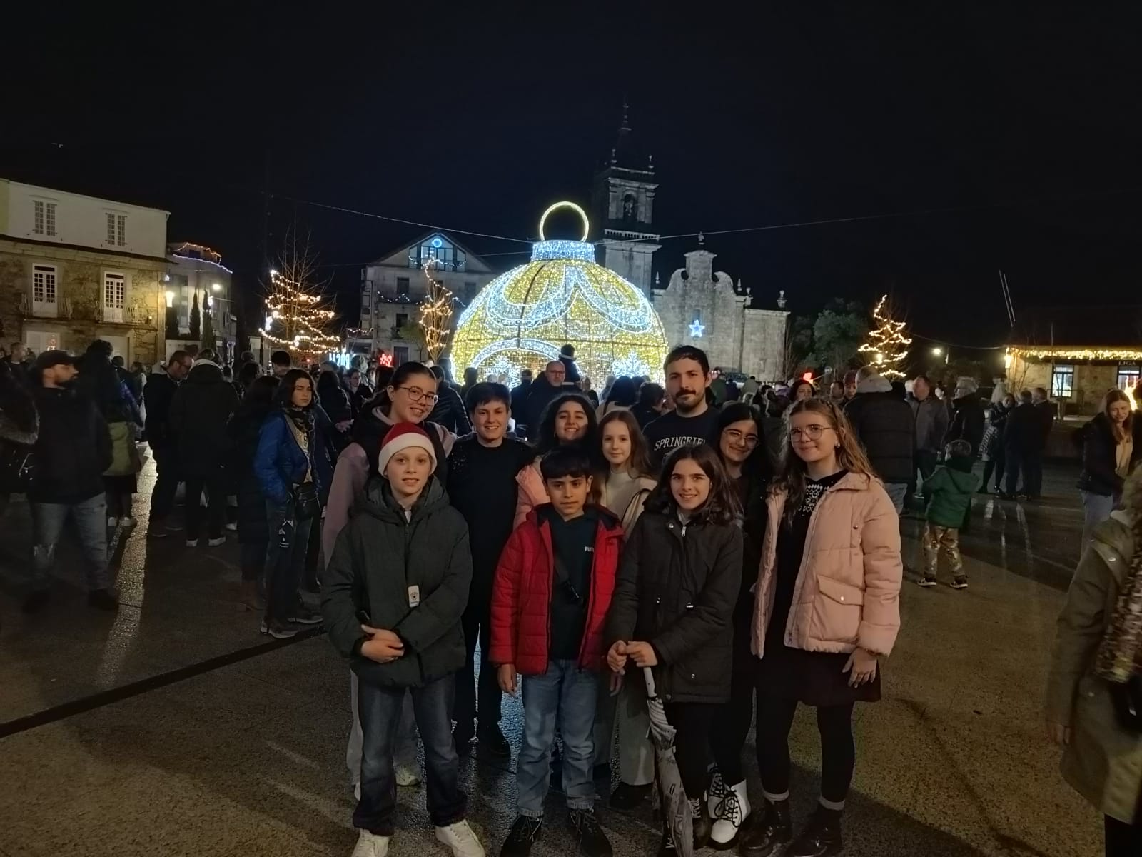 Acendido luces Nadal do Rosal con Fogaricos