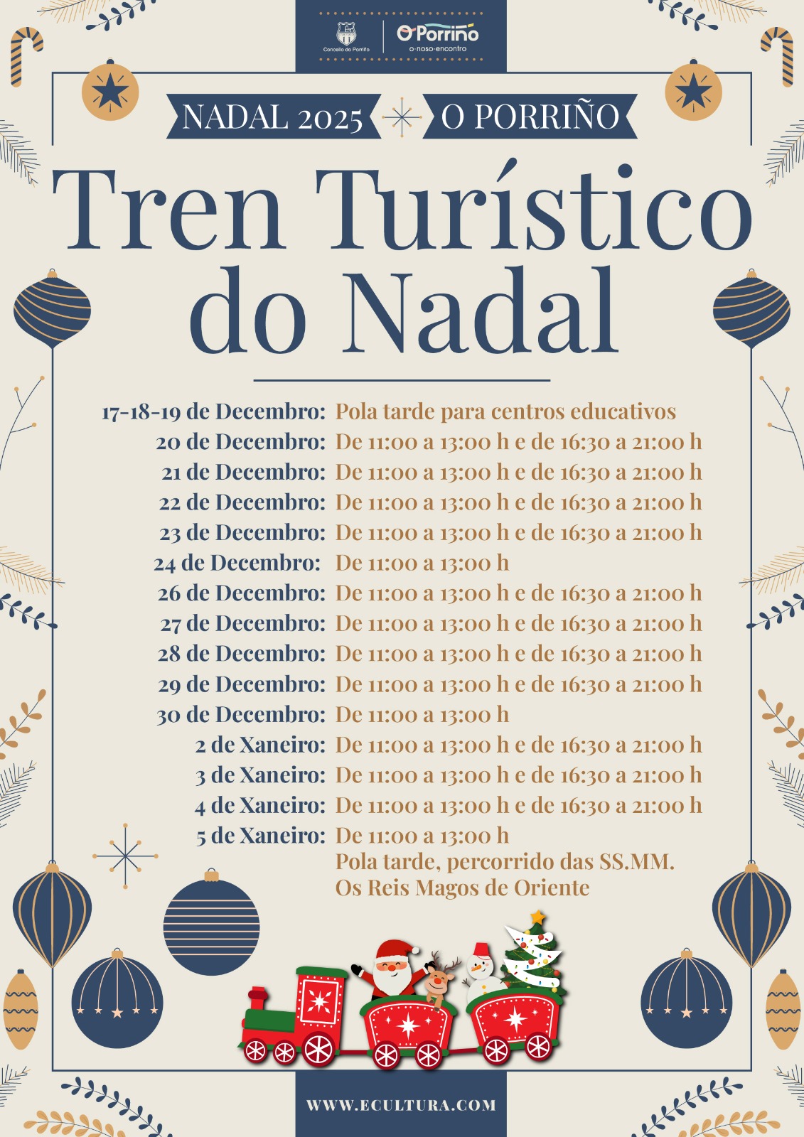 CARTEL TREN NADAL