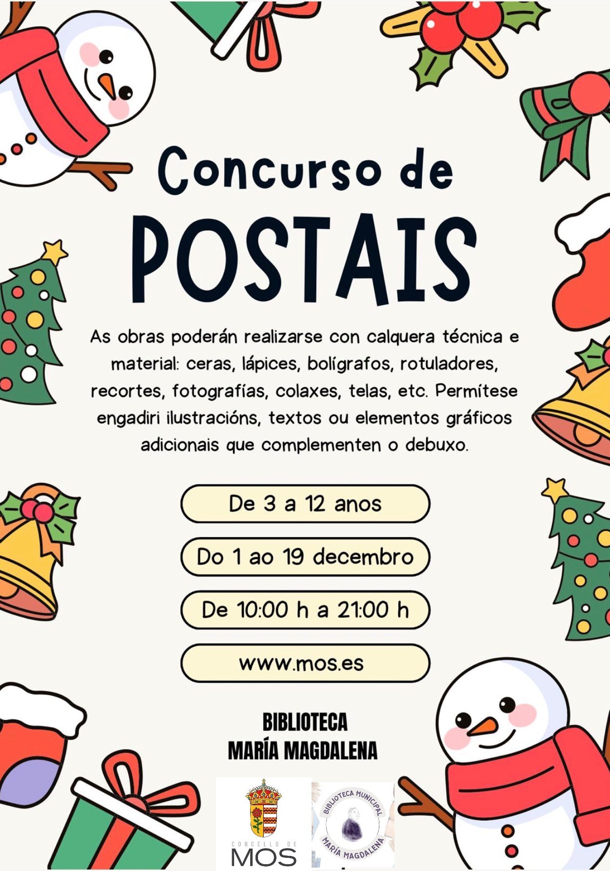 Cartel concurso postais