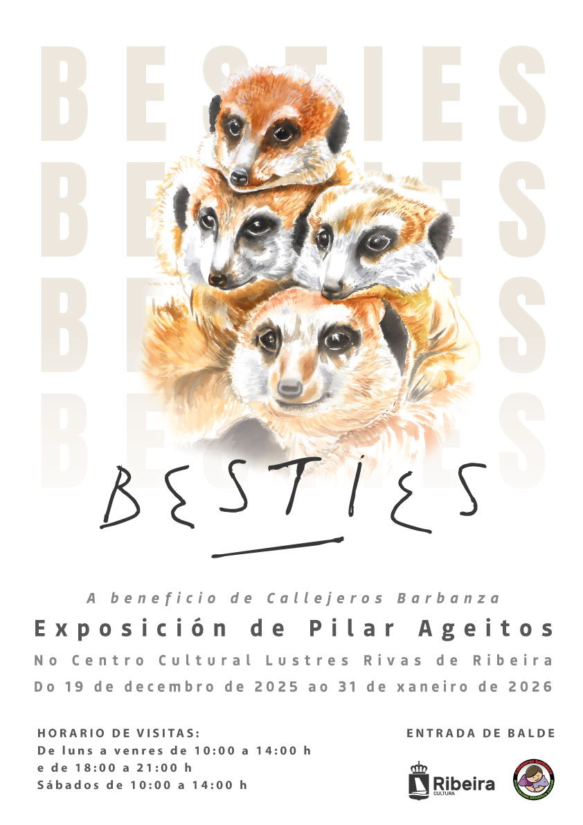 Cartel da exposición de Besties 2025