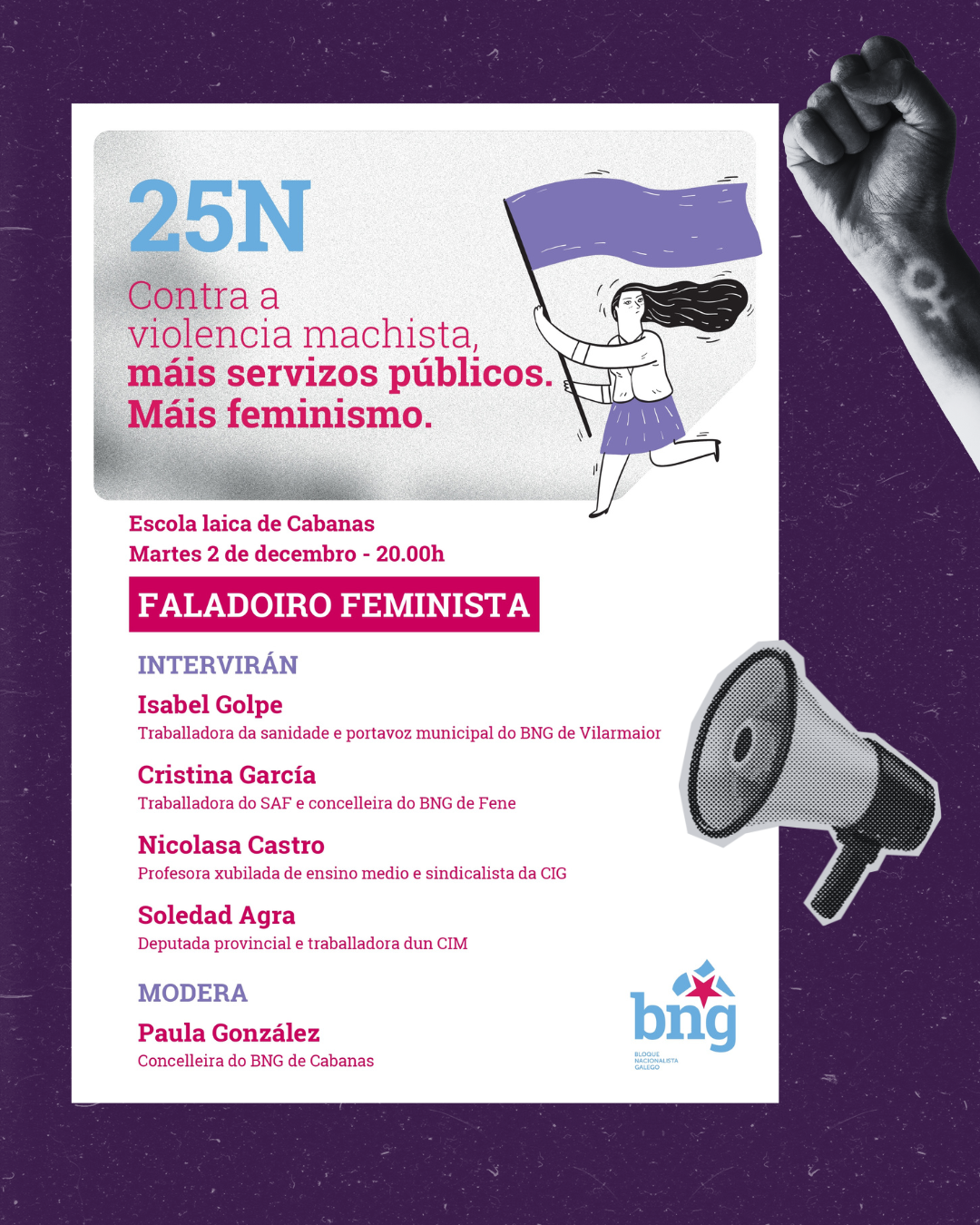 Convite faladoiro feminista