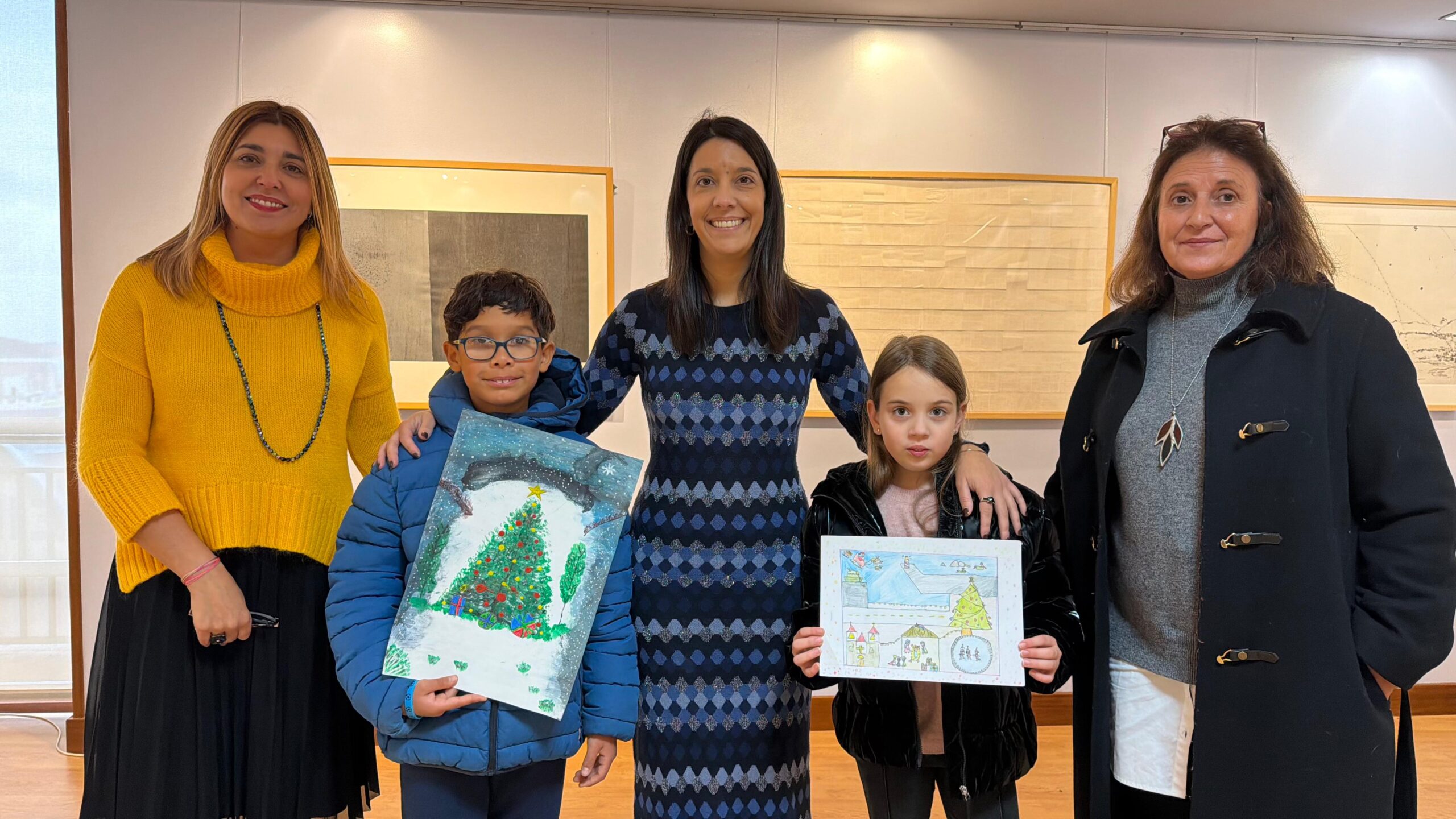 Entrega premios Concurso Escolar de Deseño de Cartel e Postal de Nadal 2025