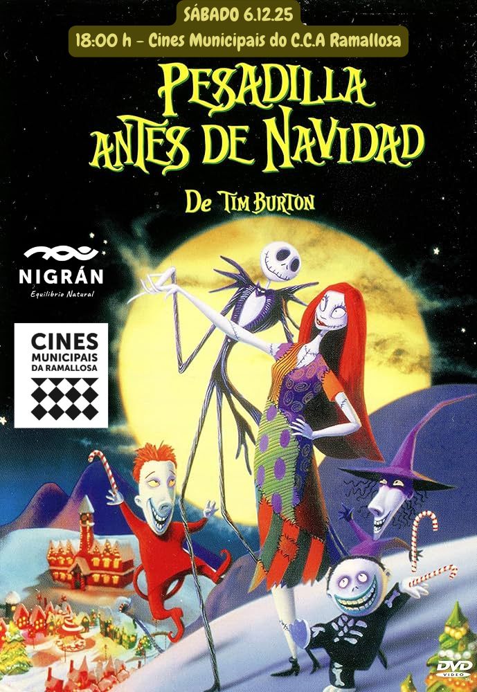 SÁBADO 6.12.25 1800 horas Cines Municipais do C.C.A Ramallosa