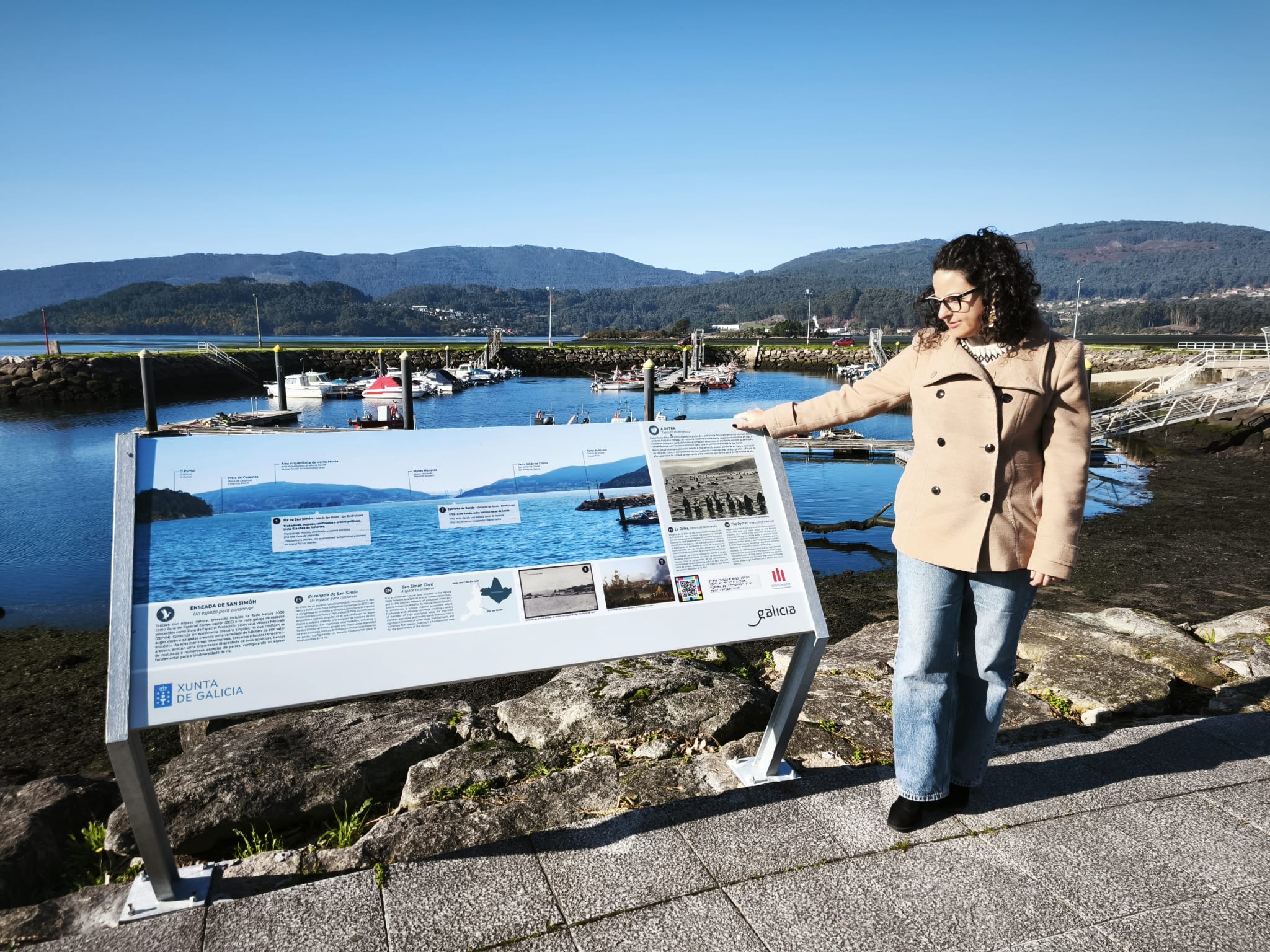 Silvia Cernadas no panel intepretativo