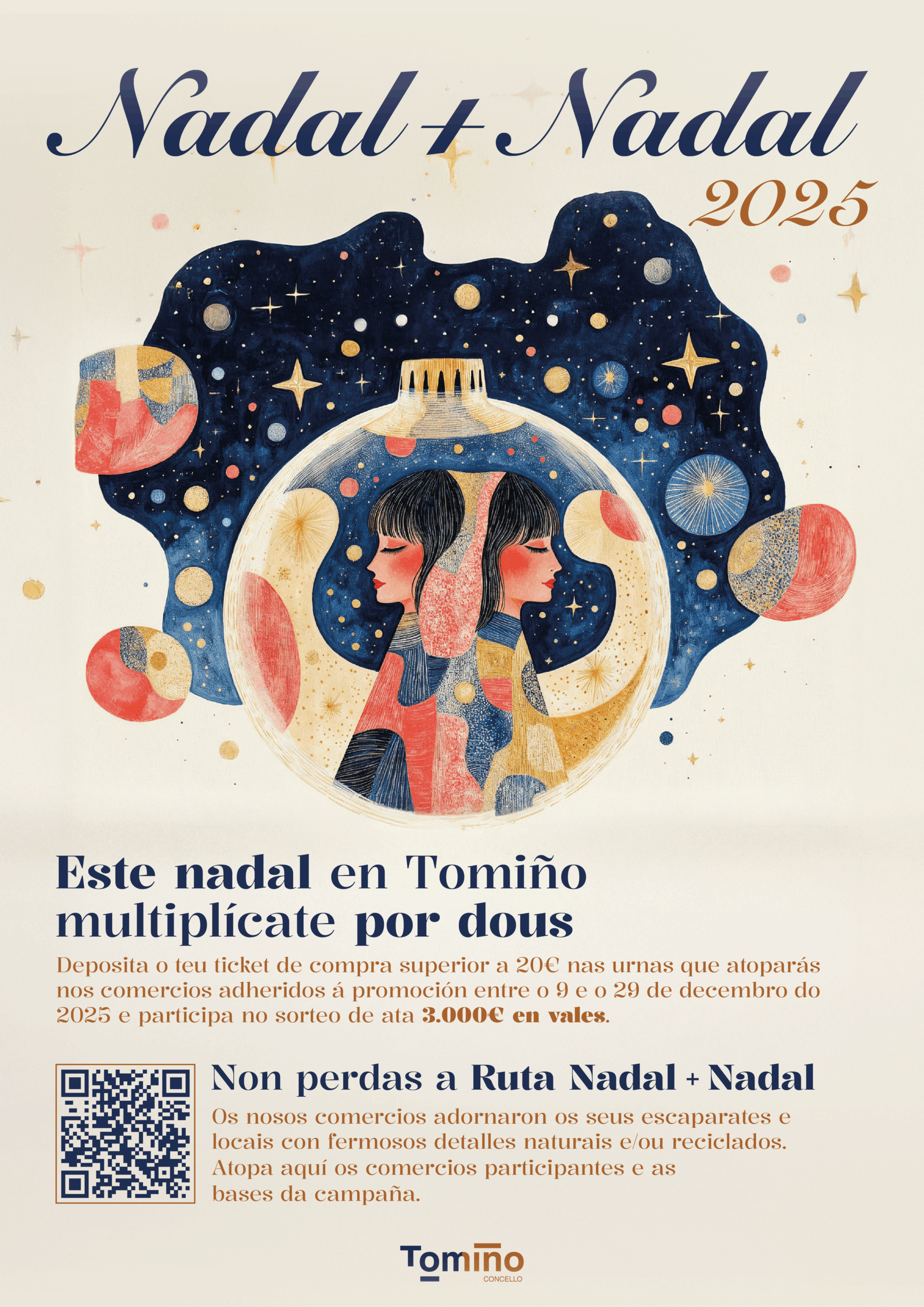 Tomiño premia mercar no comercio local cunha nova edición da campaña ‘Nadal+Nadal’