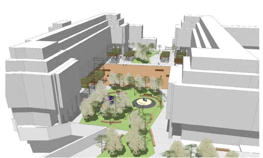 infografía praza de talo rio