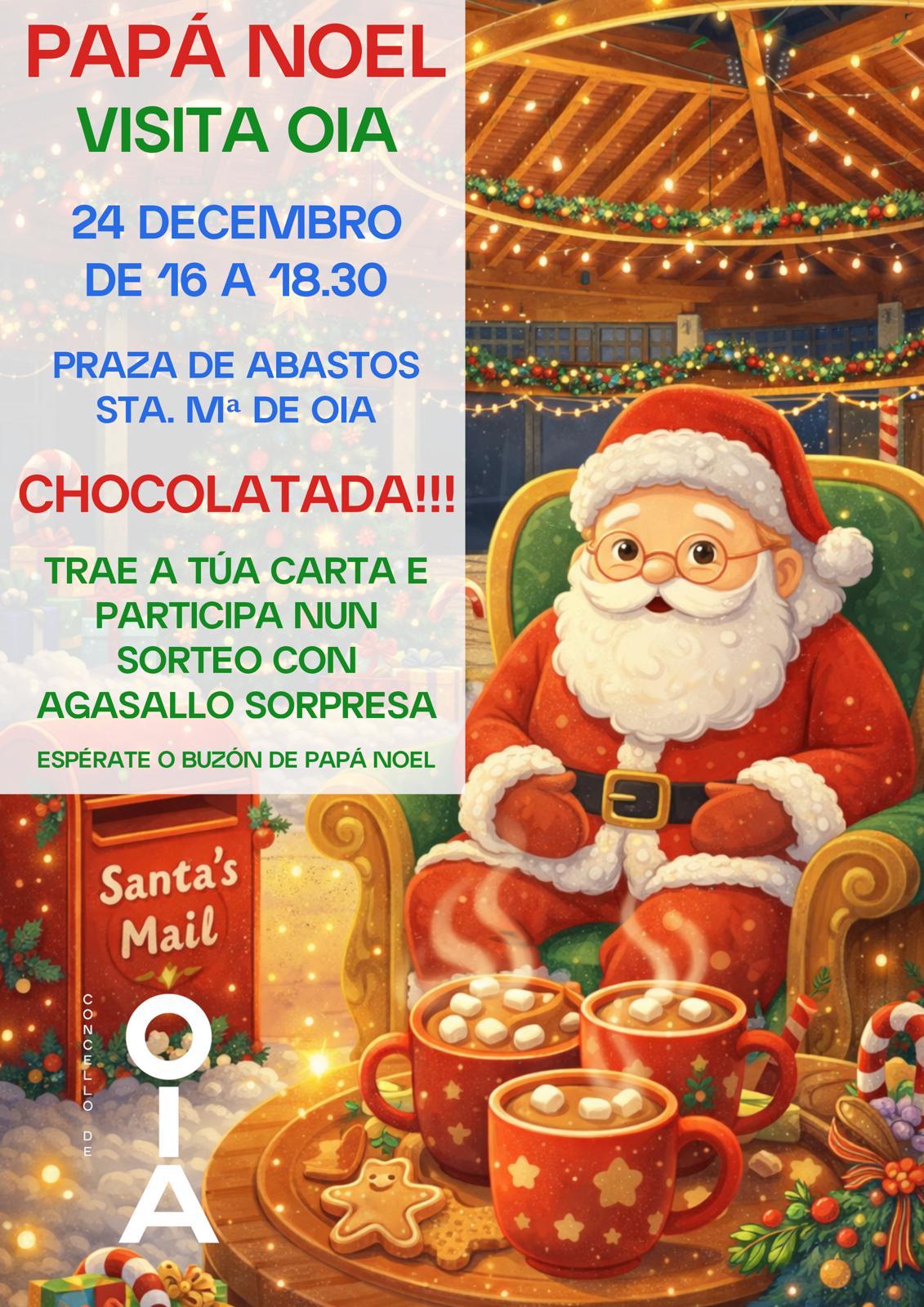 visita papa noel oia