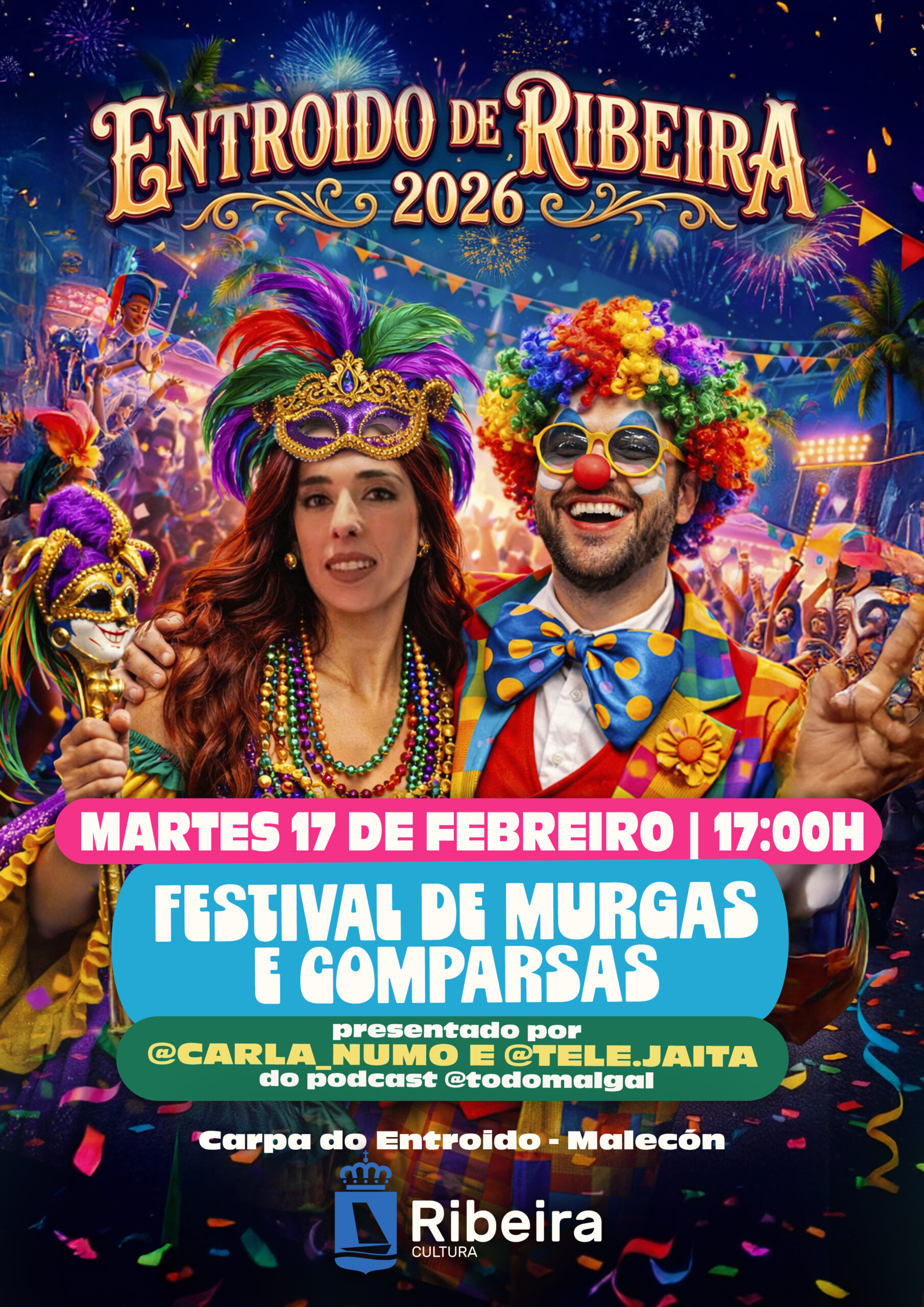 Cartel do festival de murgas e comparsas 2026