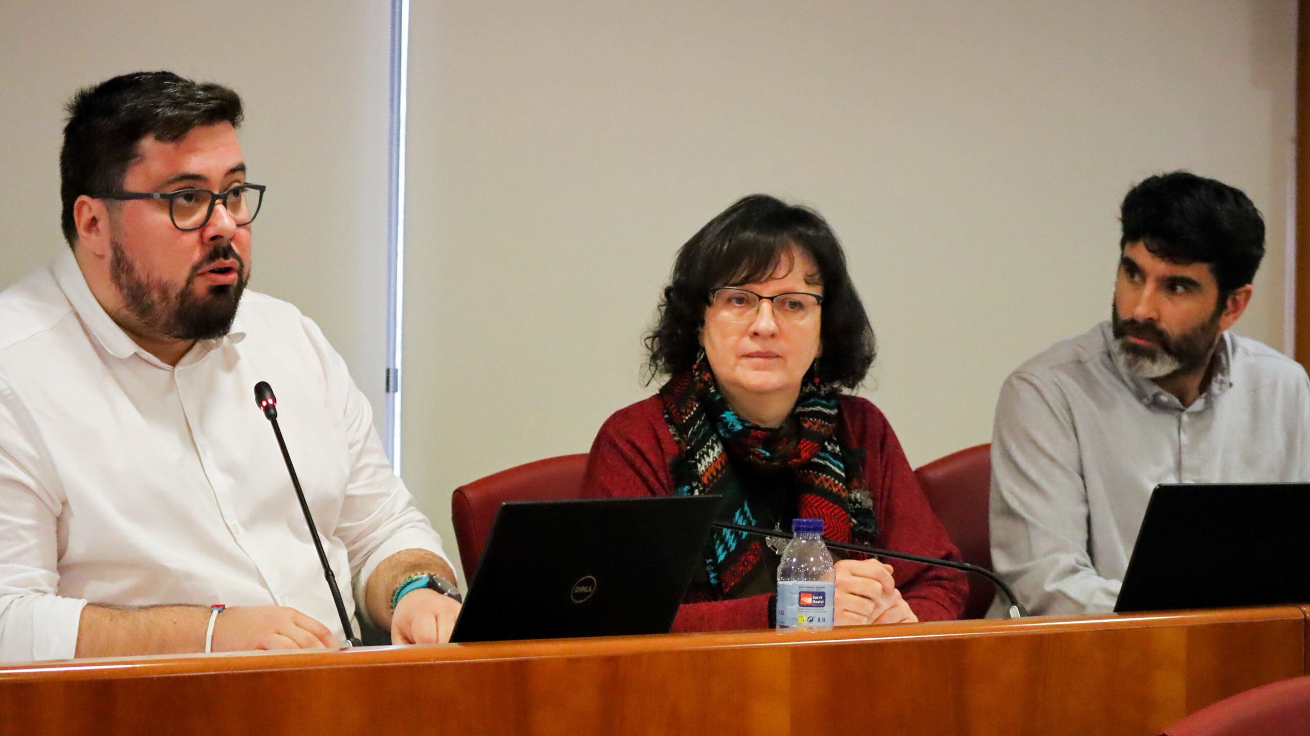 Foto_Xabier P. Igrexas, Ana Martínez e Filipe Abalde no Pleno