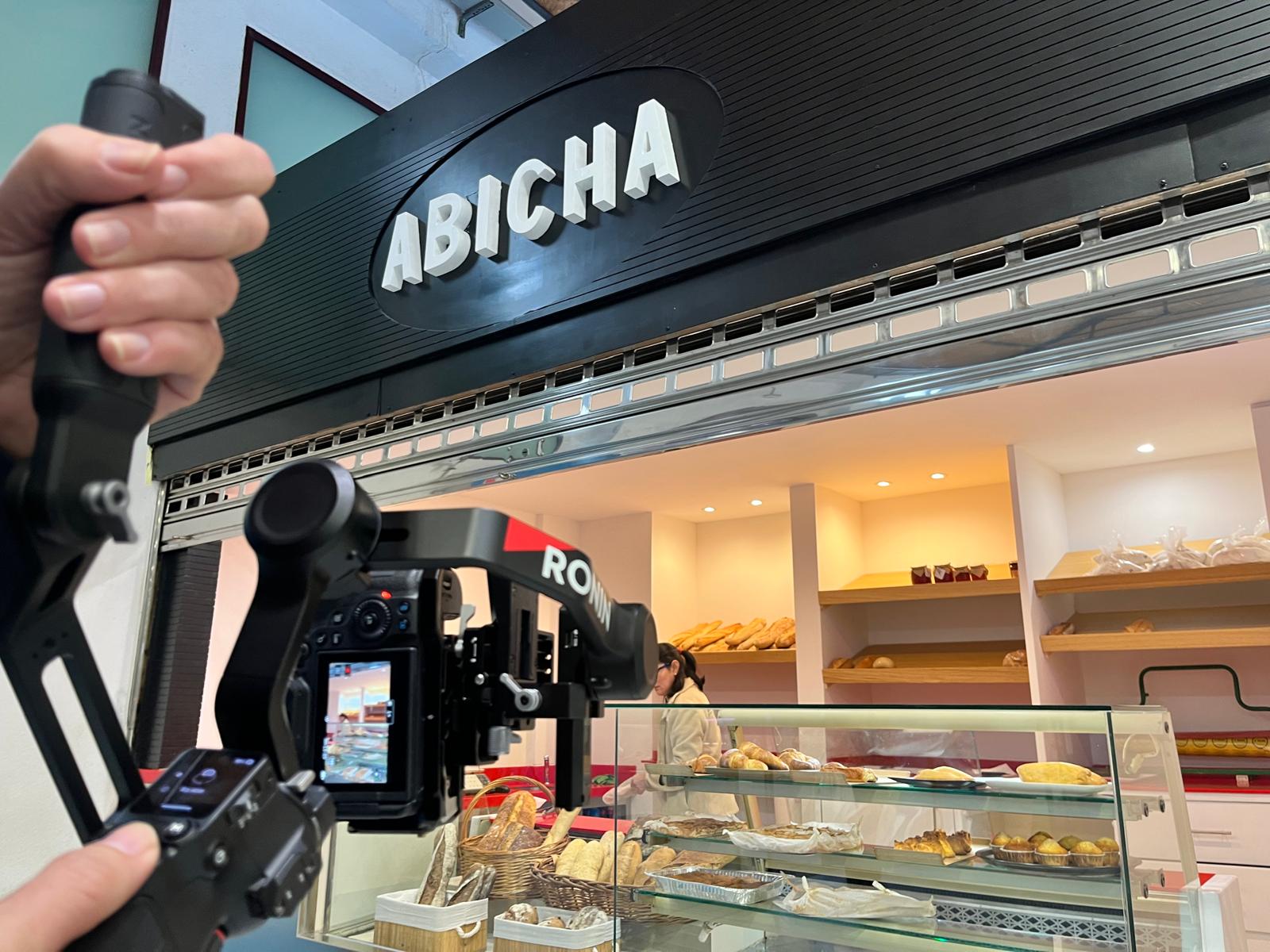 Grabacion do video promocional para A Bicha panaderia nova abastos