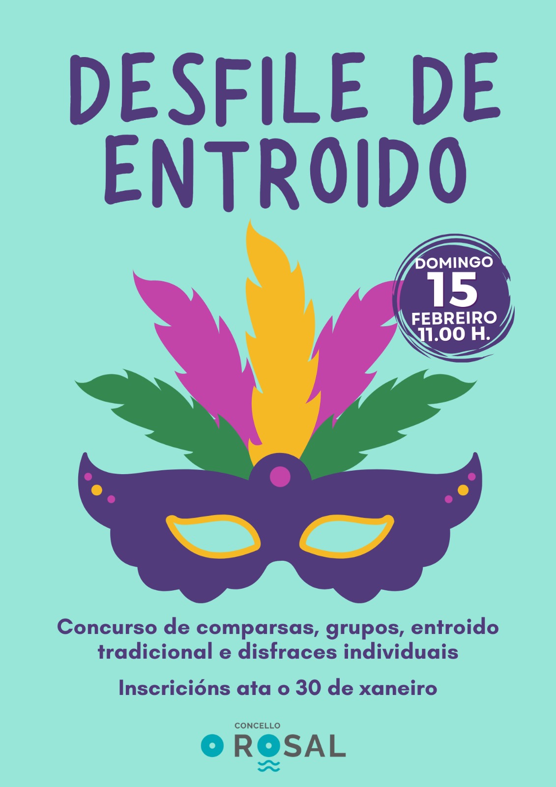 O Rosal quenta motores para un Entroido cheo de imaxinacioìn e tradicioìn