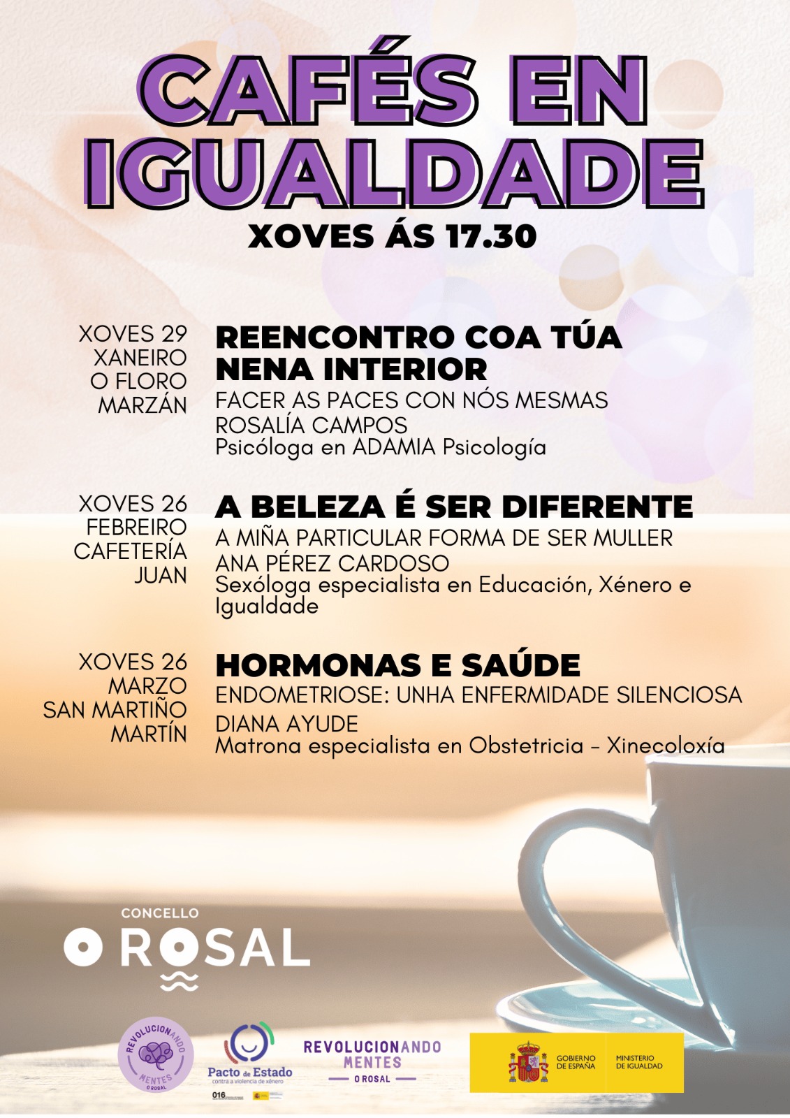 Tres novos Cafeìs en Igualdade para seguir revolucionando mentes no Rosal (1)