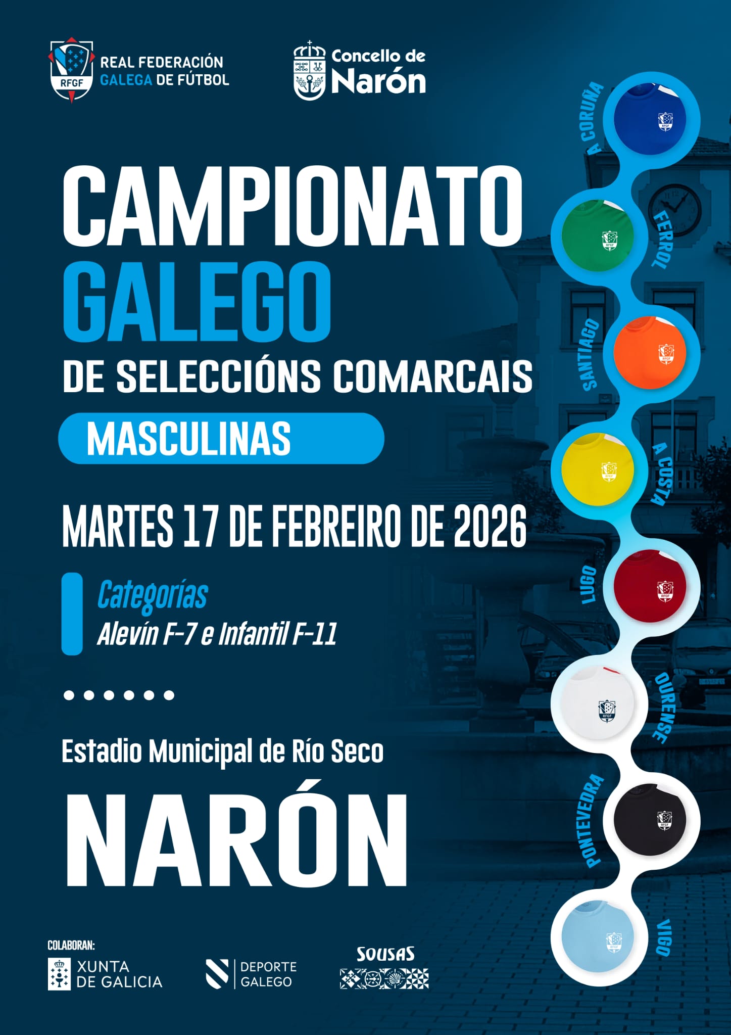 Cartel Campionato galego de seleccións comarcais