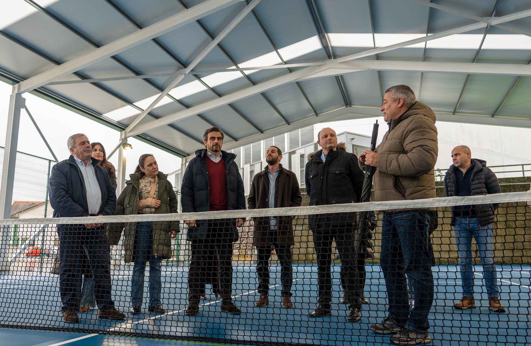 FOTO 1 CARRAL- Carral y la Xunta de Galicia avanzan en la mejora de infraestructuras deportivas