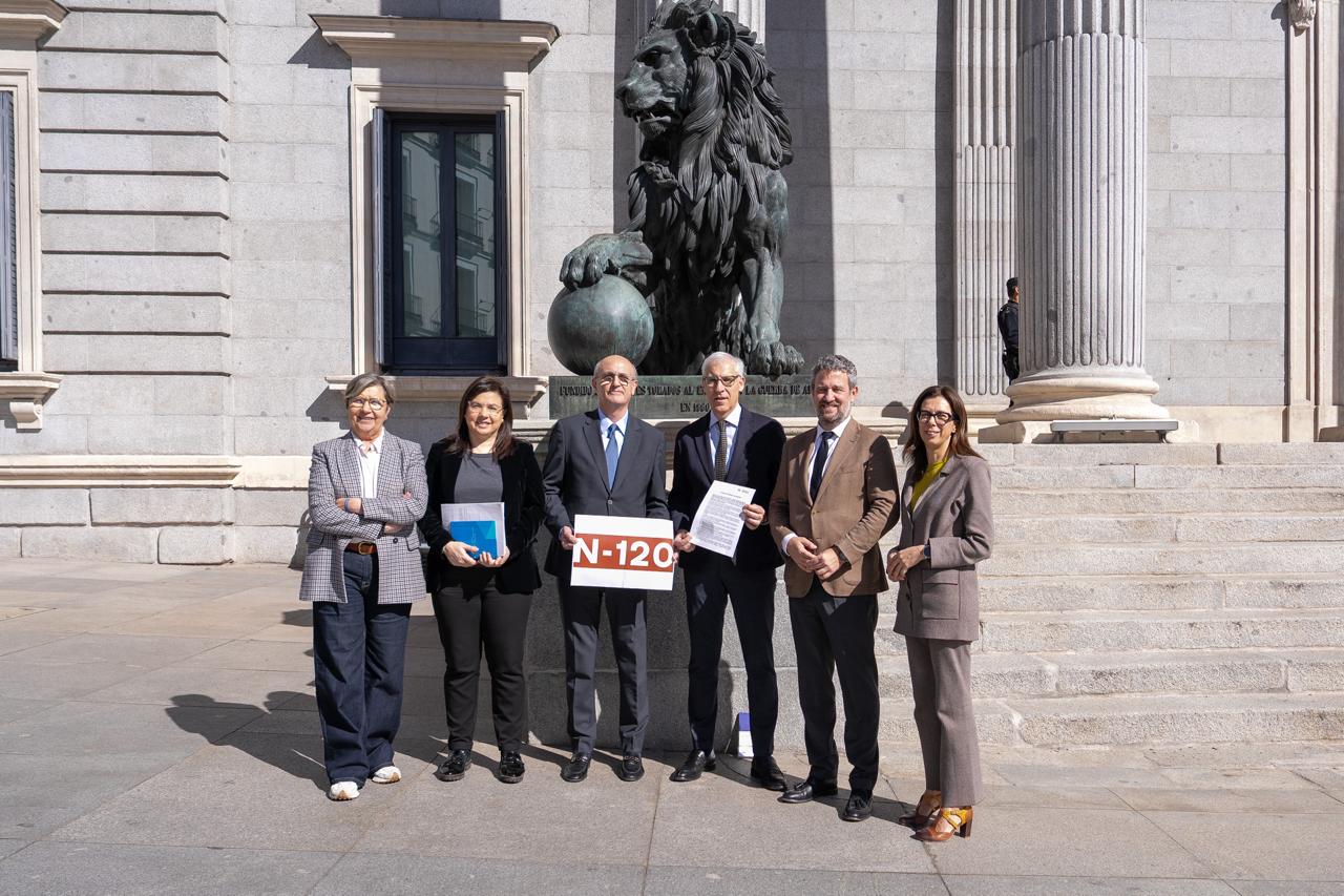 Foto deputados PP Ourense e Lugo no Congreso