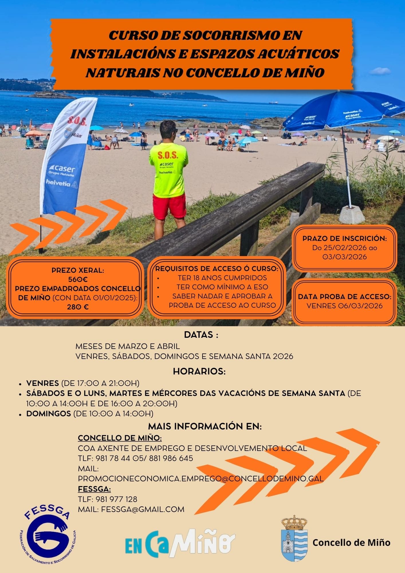 MIÑO – CURSO SOCORRISMO