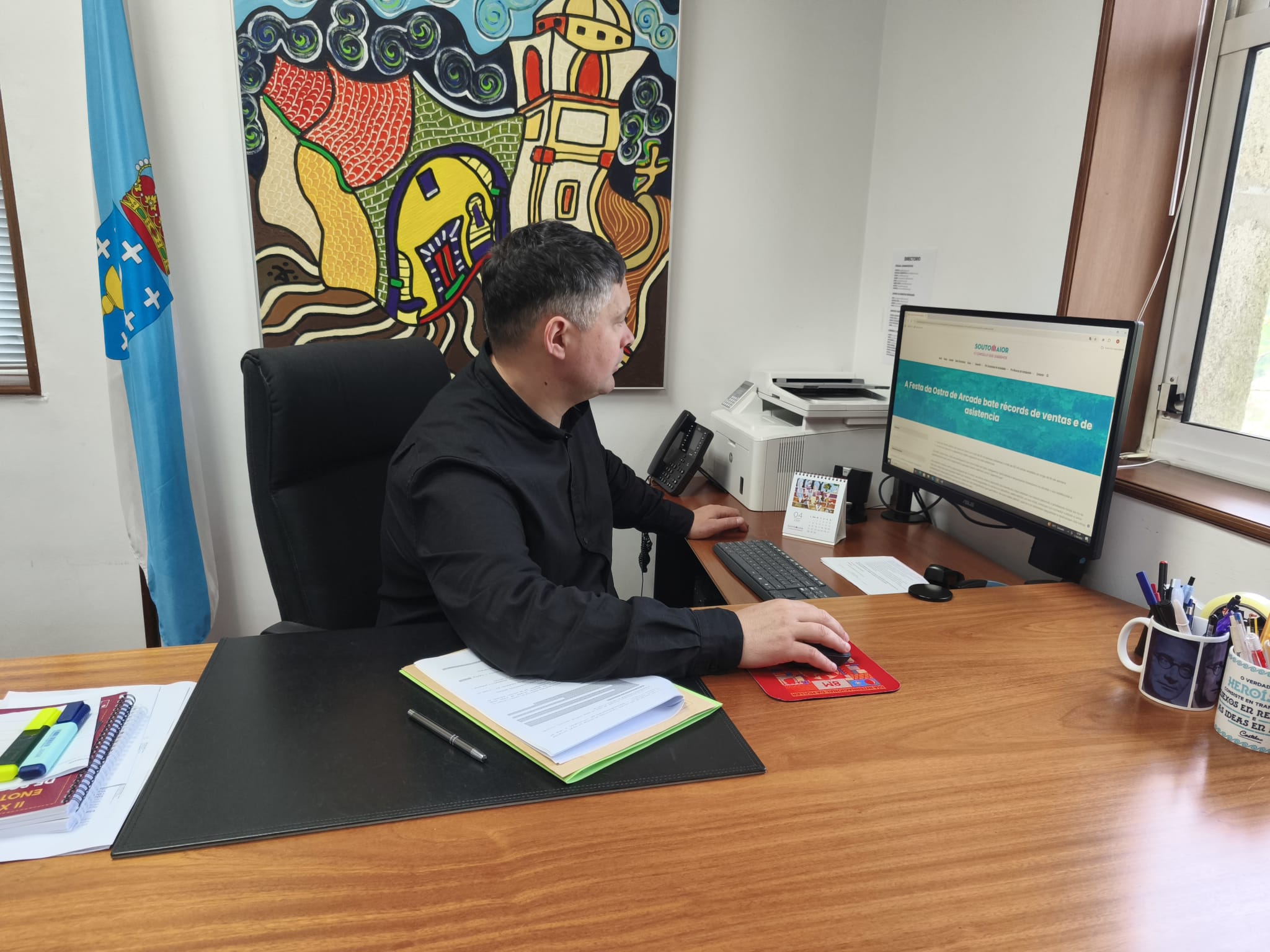 Manu Lourenzo, alcalde de Soutomaior