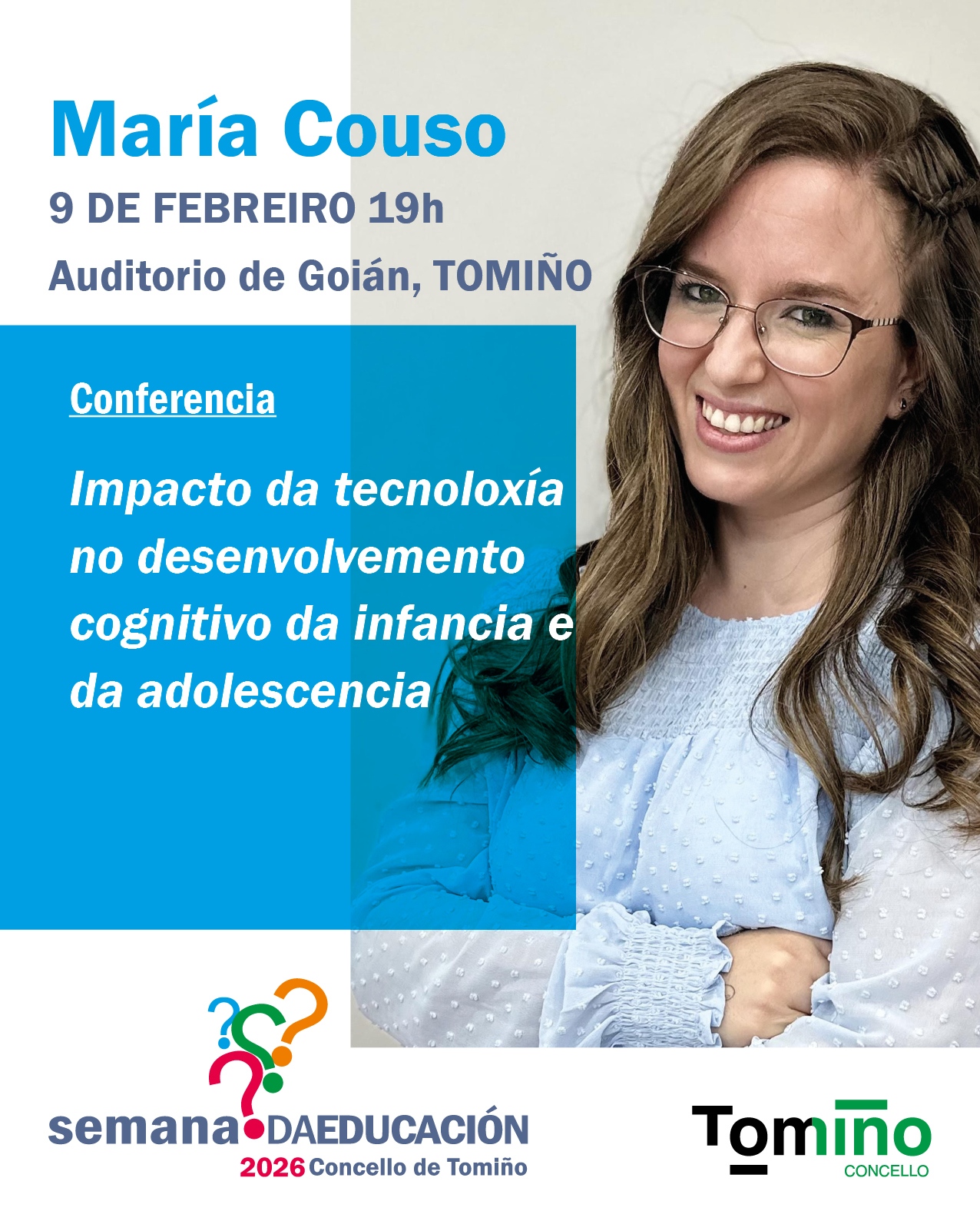 María Couso na IX Semana da Educación de Tomiño