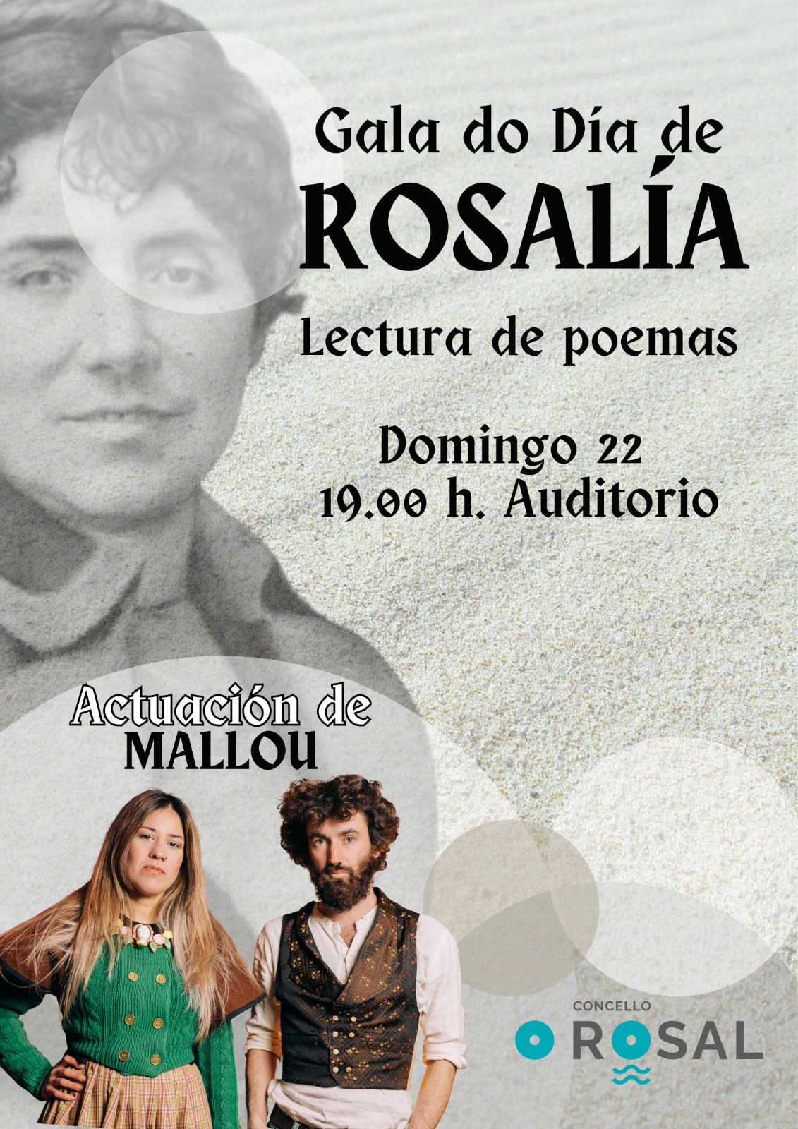 O Rosal conmemora a palabra de Rosaliìa nunha tarde de versos e muìsica