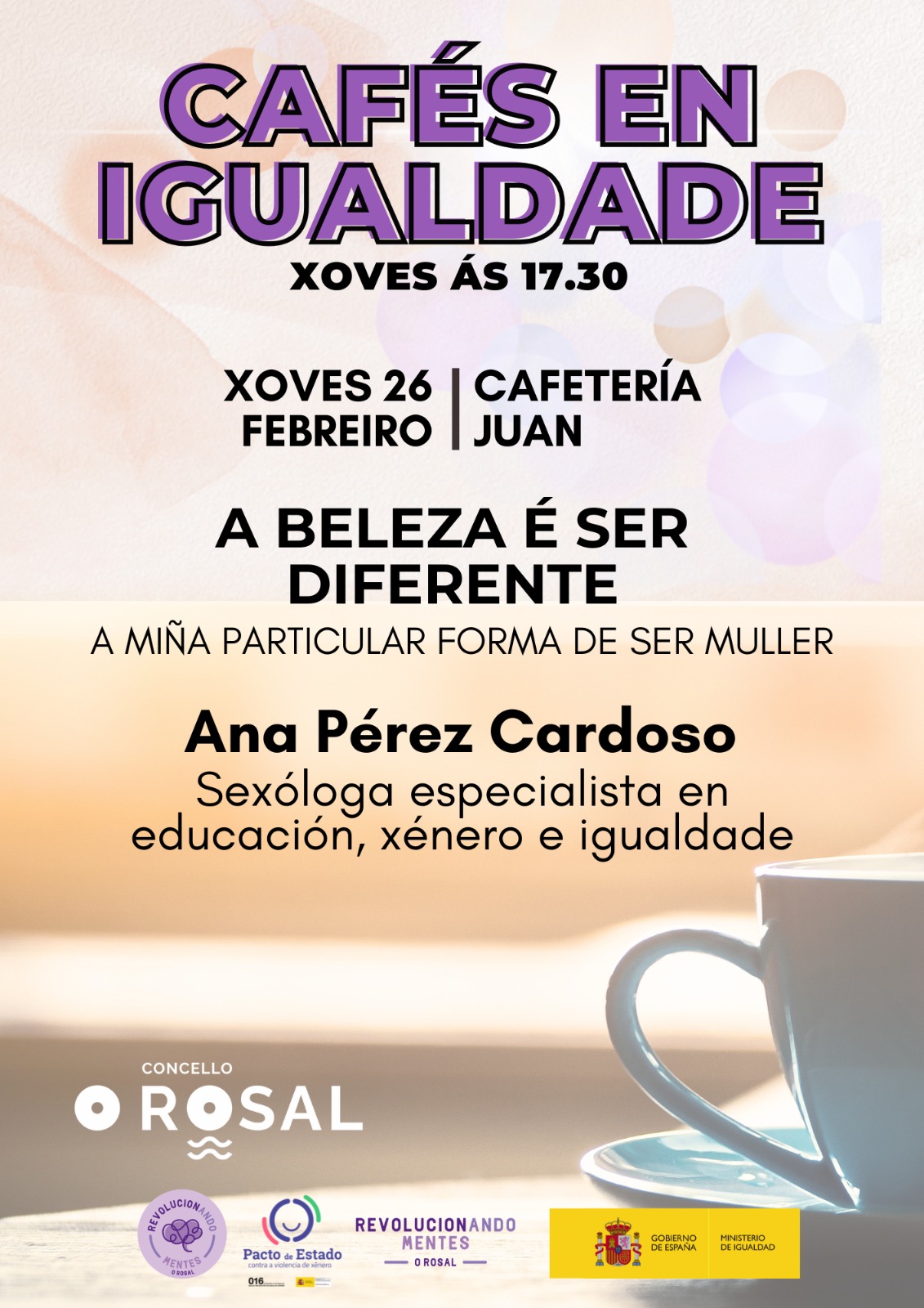 Unha conversa sobre identidade nunha nova cita cos Cafeìs en Igualdade