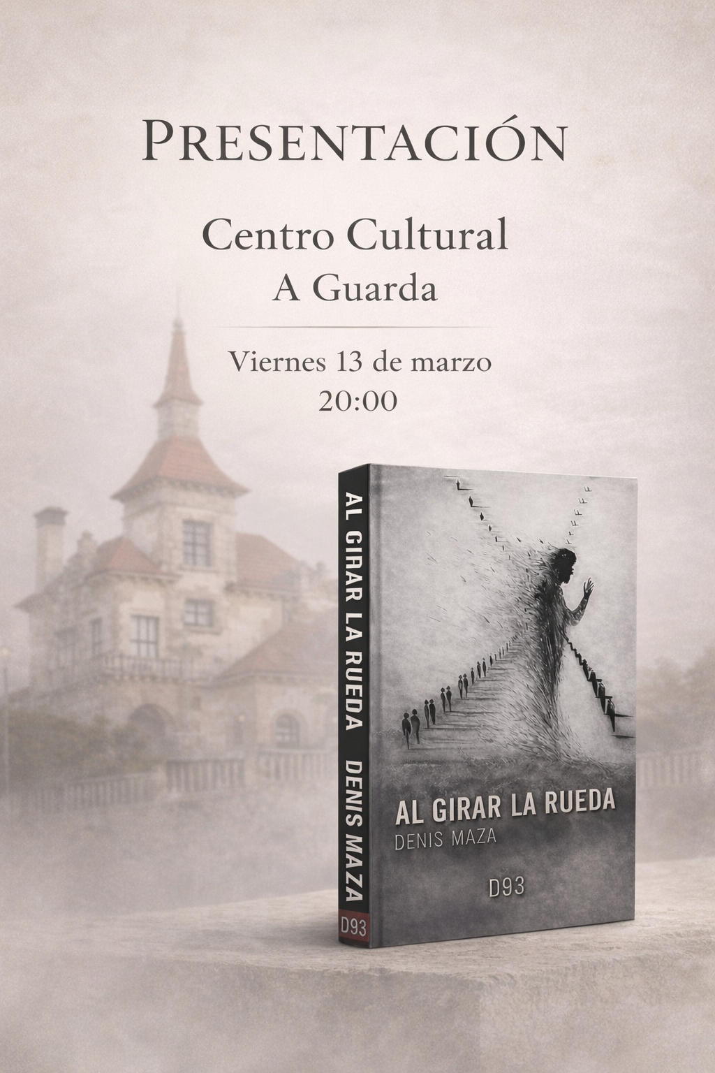 Cartel Al girar la rueda. Denis Maza