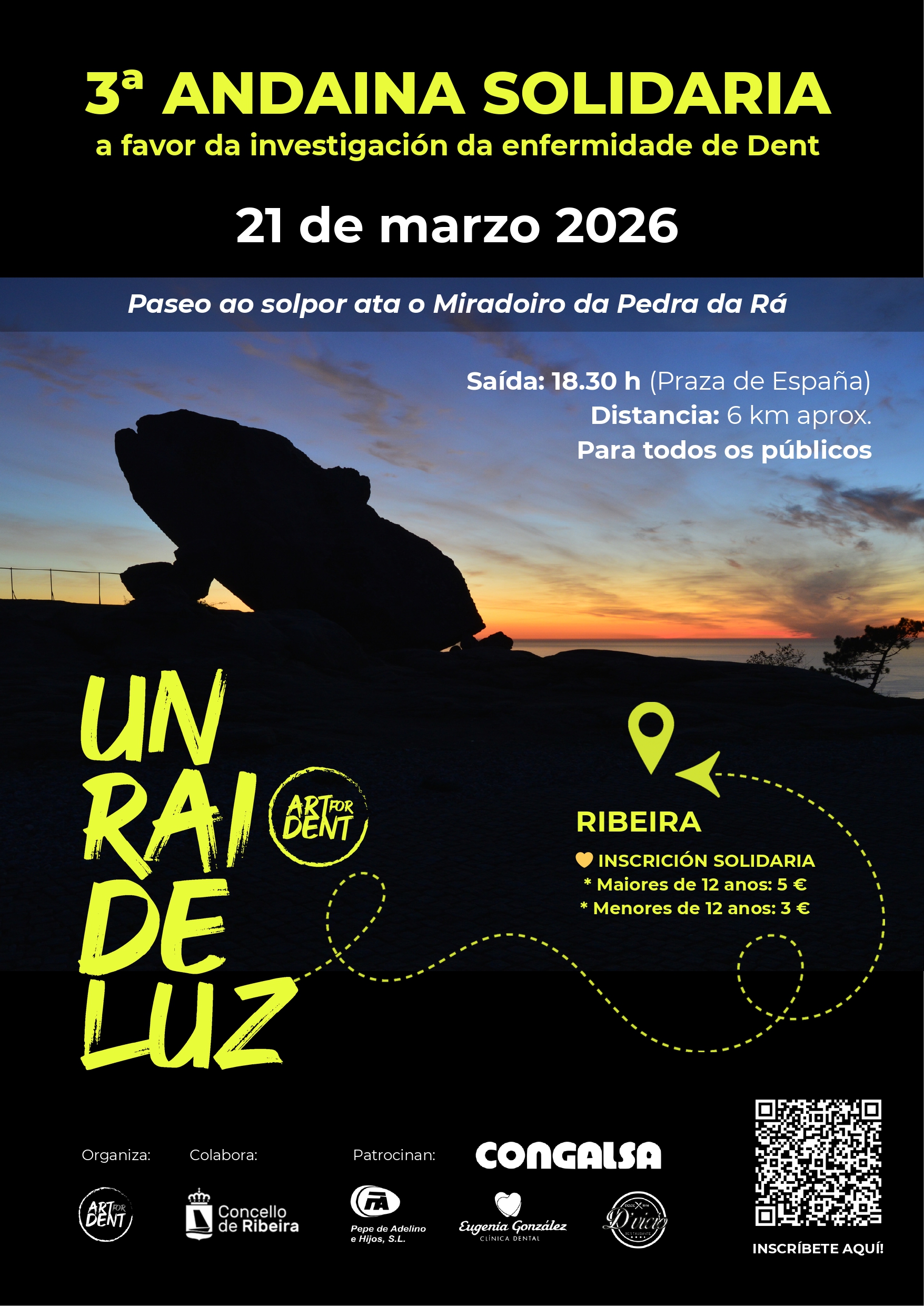 Cartel da andaina Art for Dent ‘Un raio de luz’ 2026
