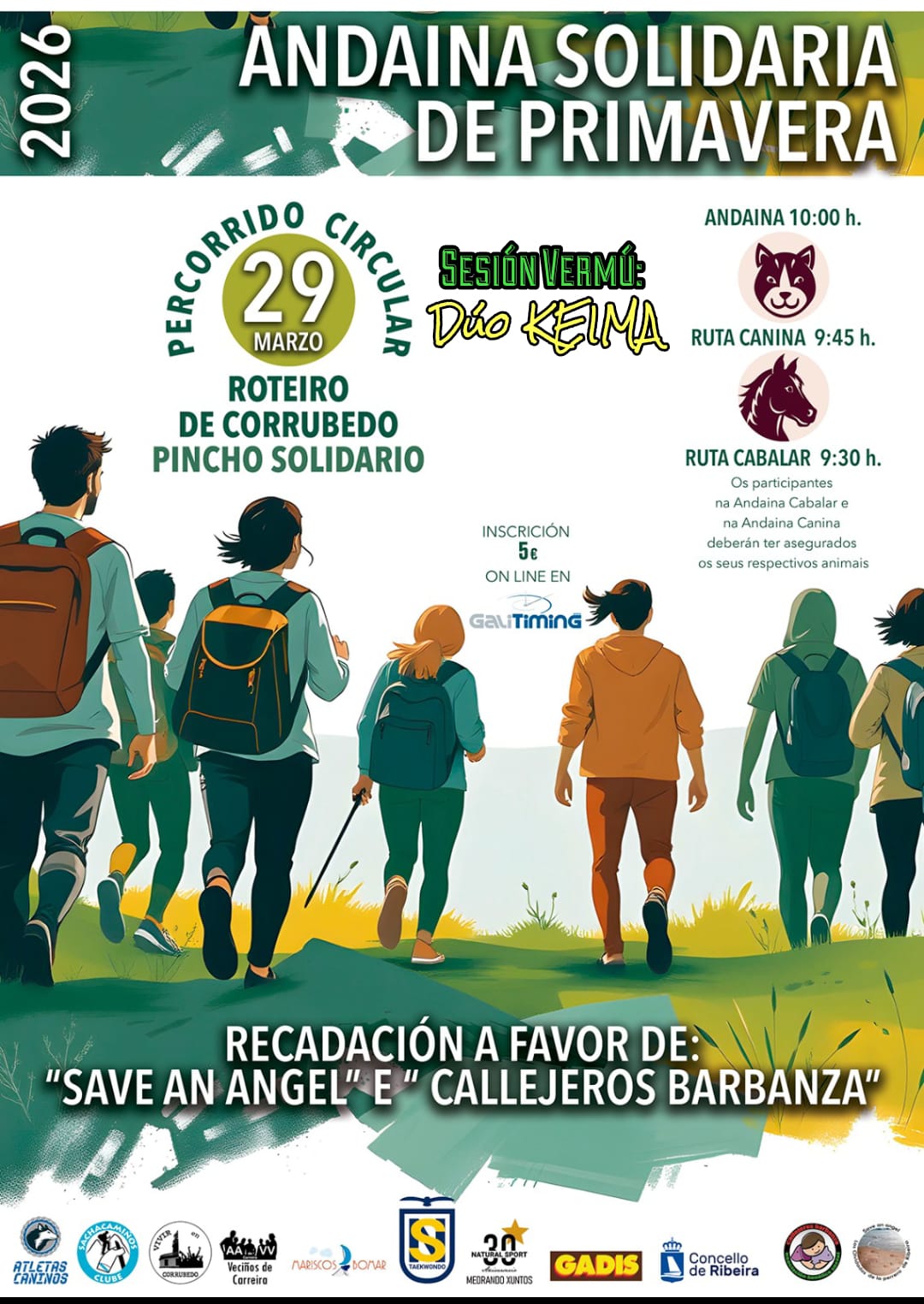 Cartel da andaina solidaria de primavera 2026