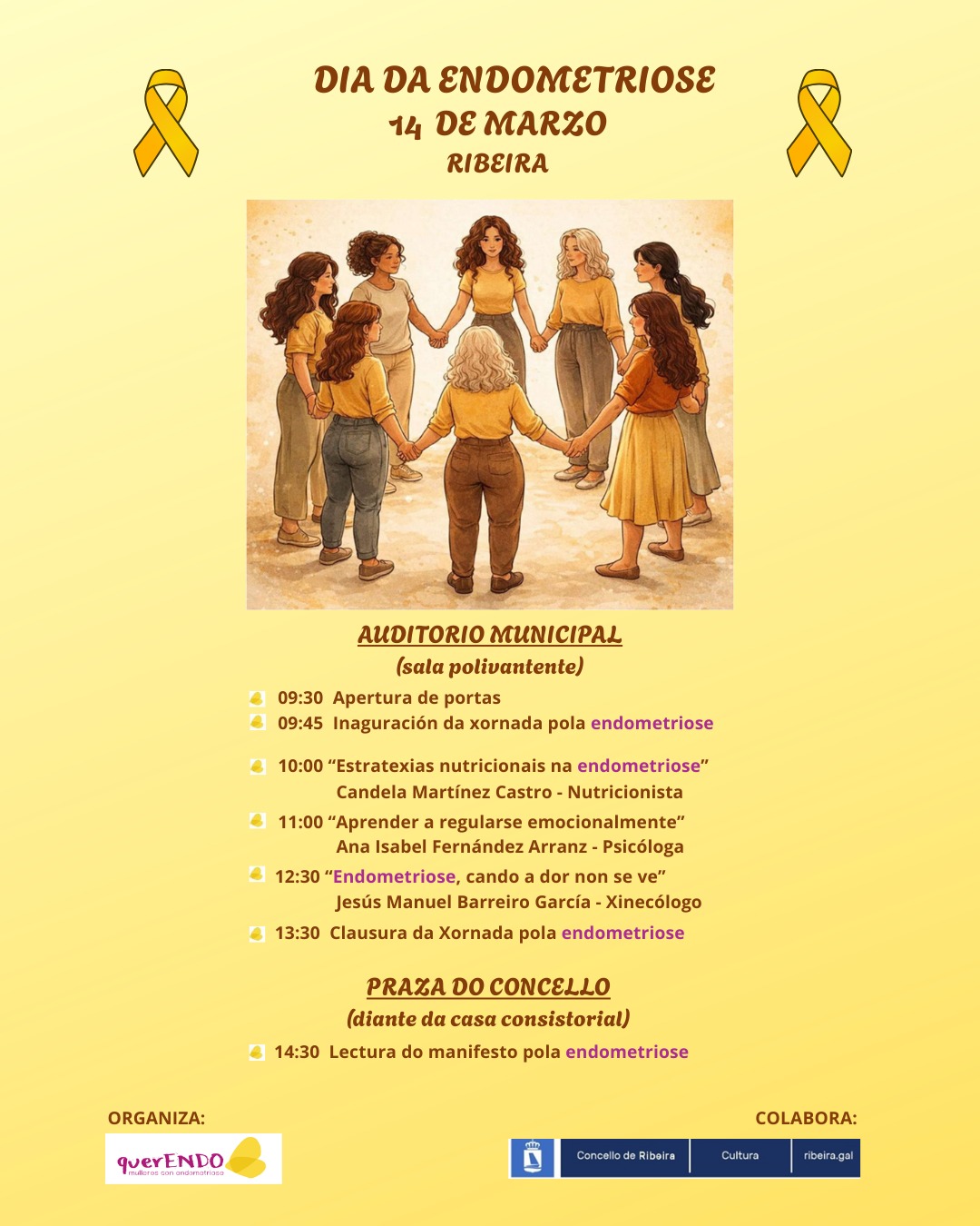 Cartel da xornada pola endometriose 2026